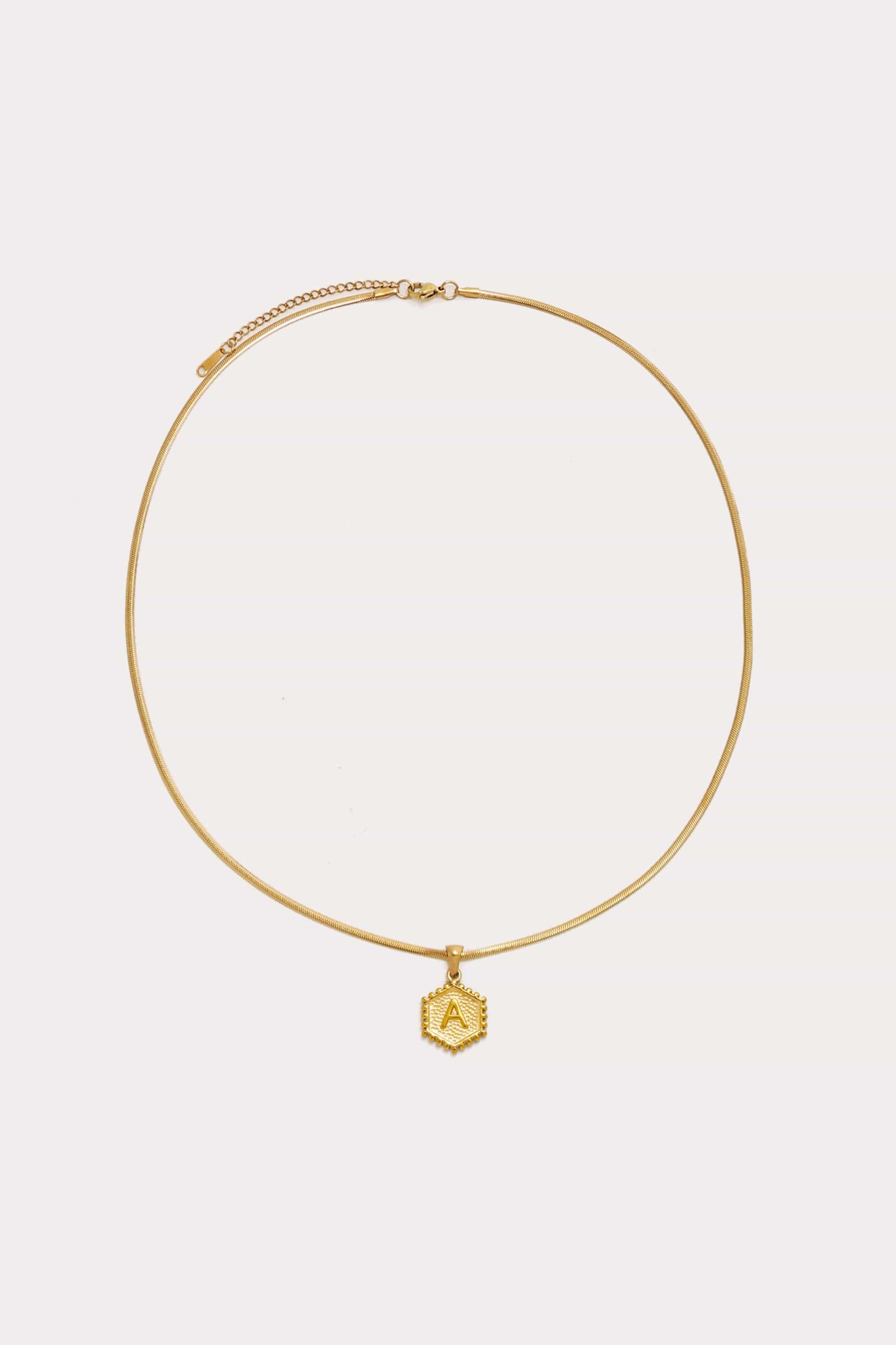 Initial Pendant Necklace - 19"