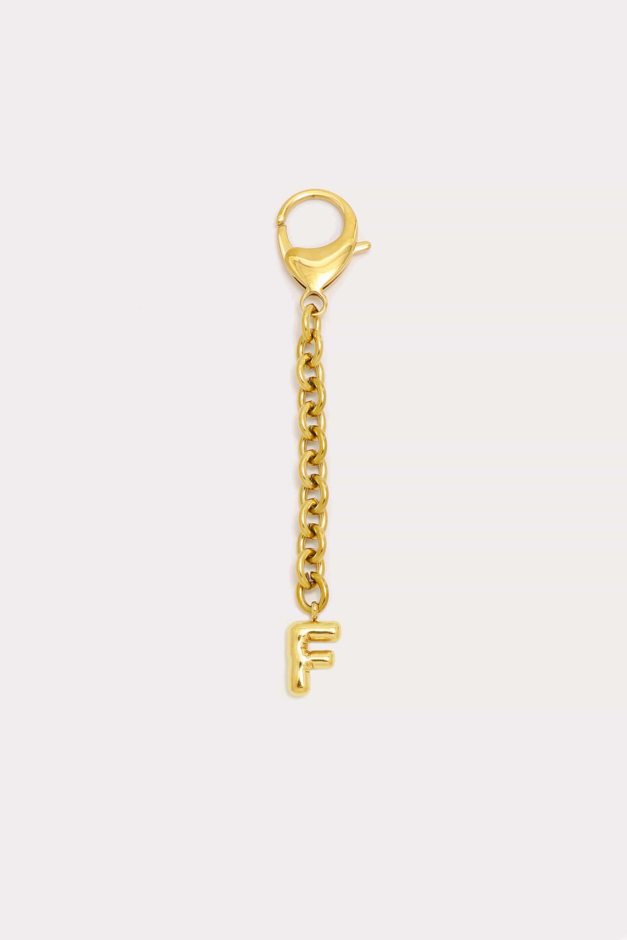 Bubble Initial Keychain