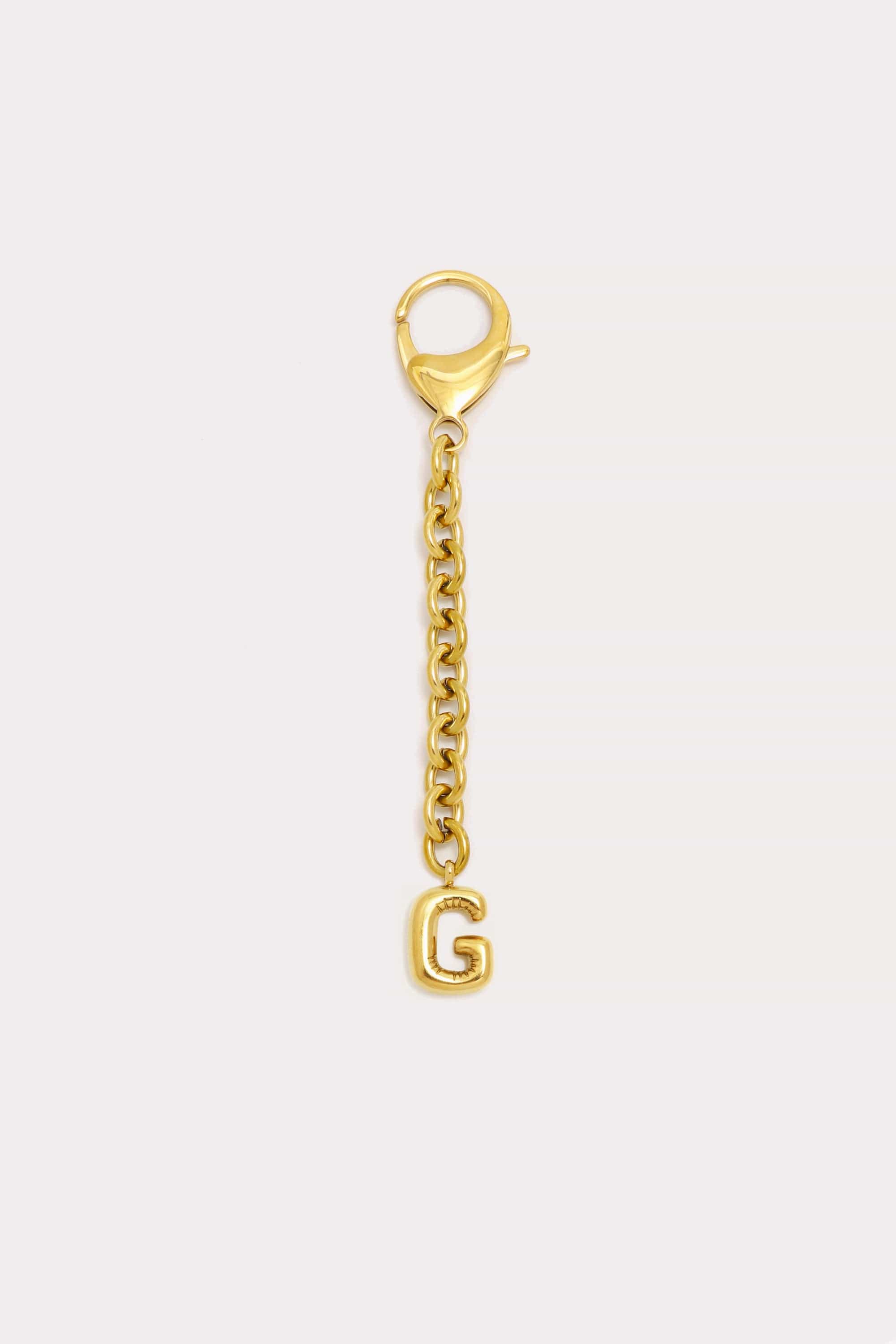 Bubble Initial Keychain