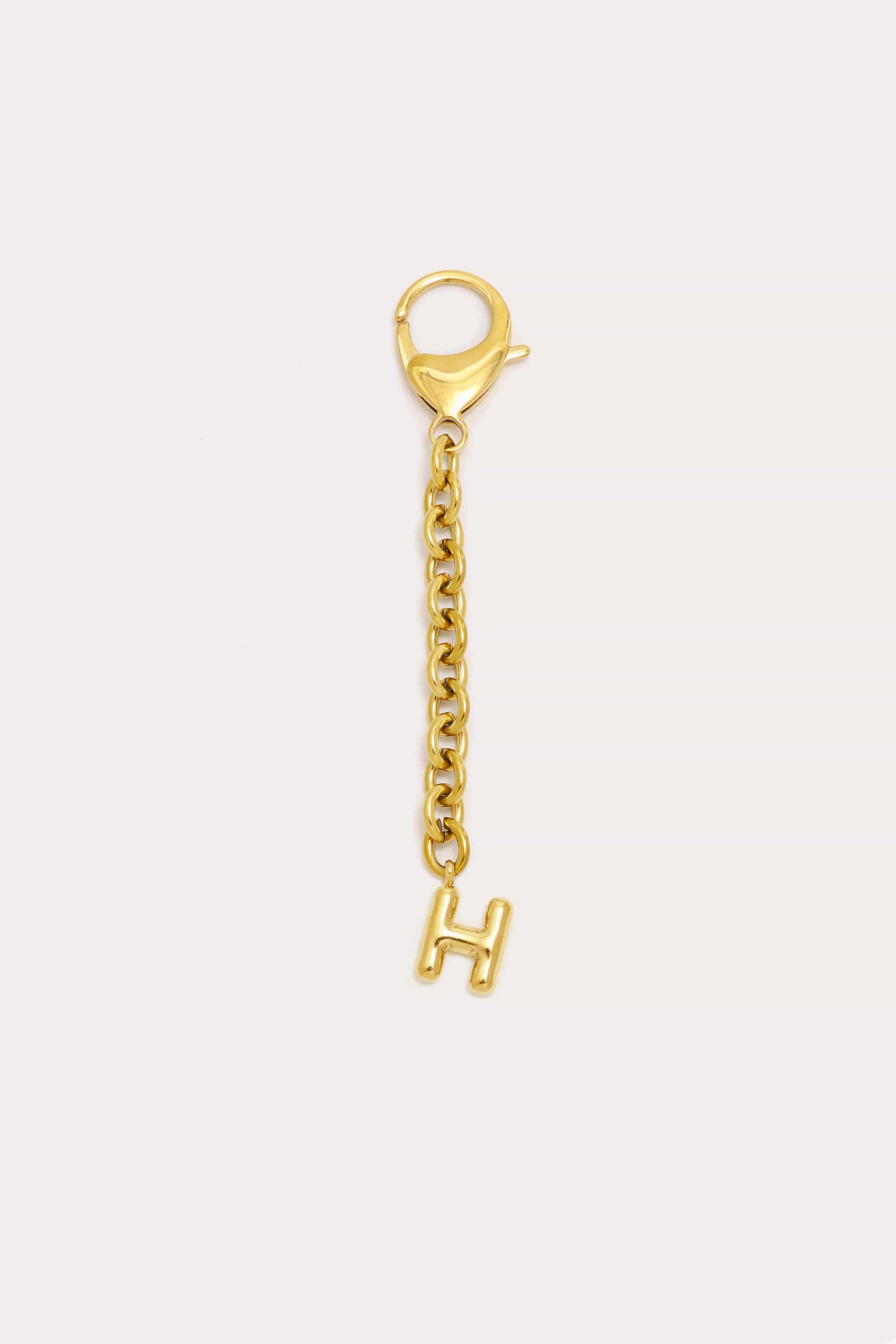 Bubble Initial Keychain