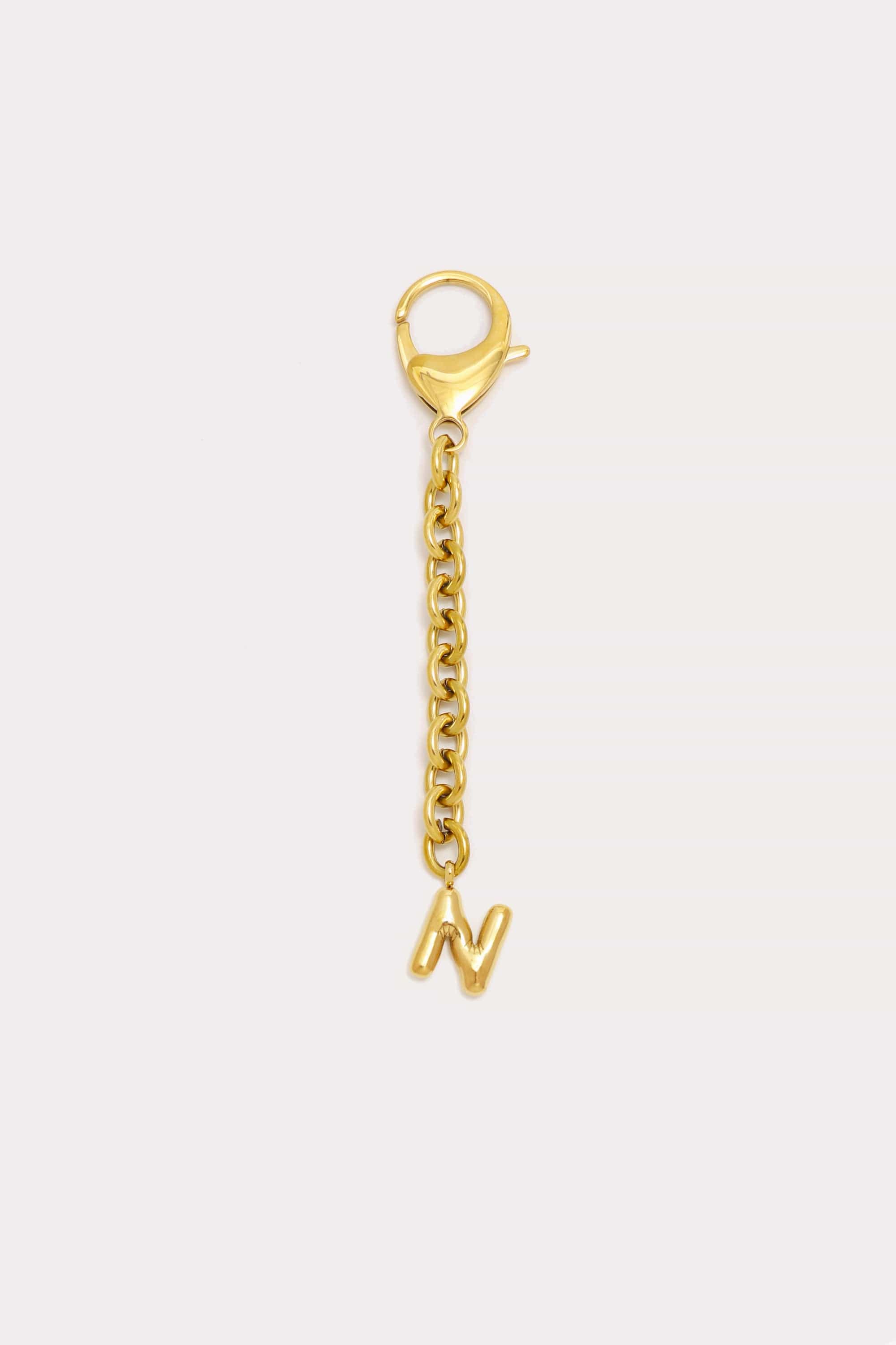 Bubble Initial Keychain