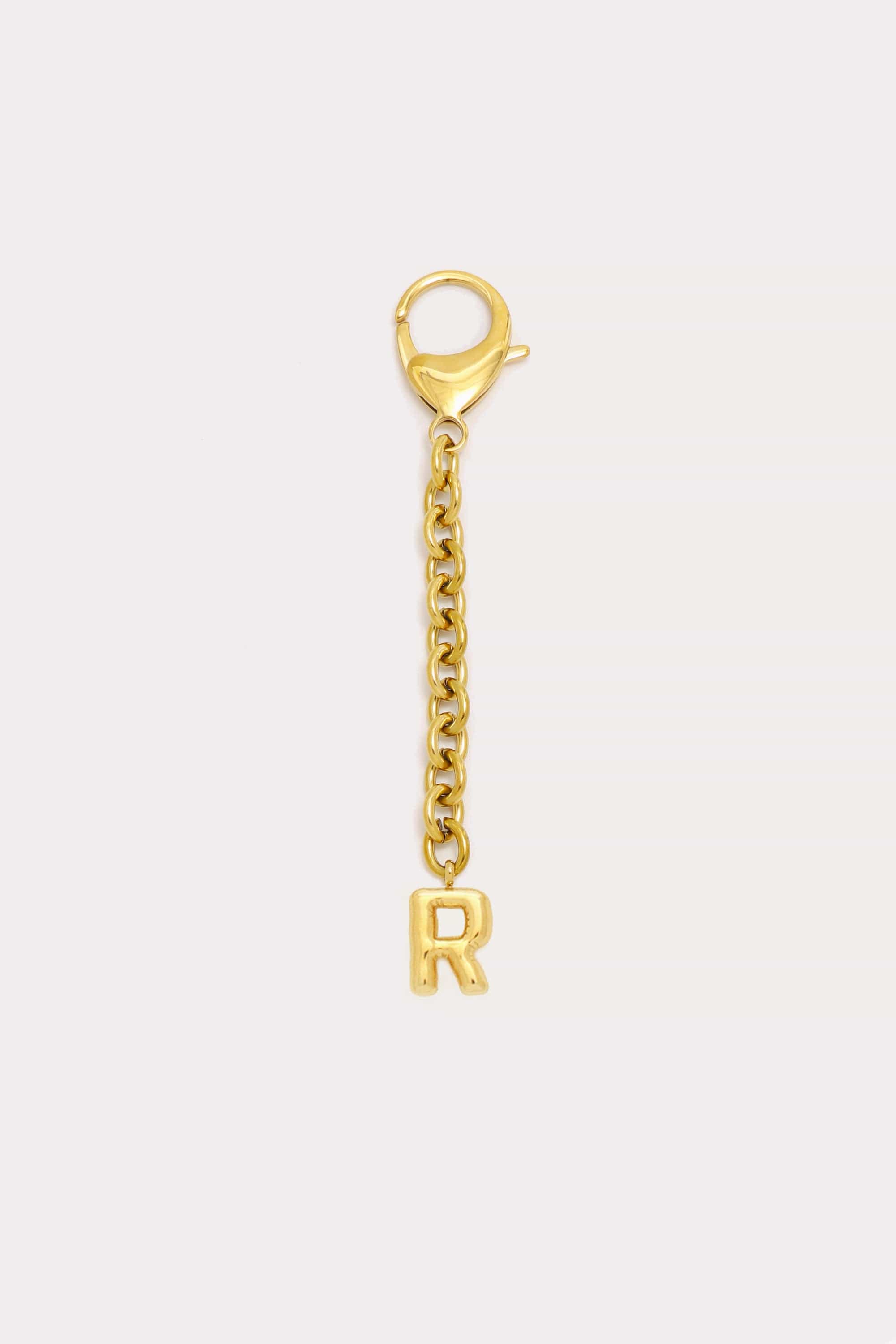 Bubble Initial Keychain