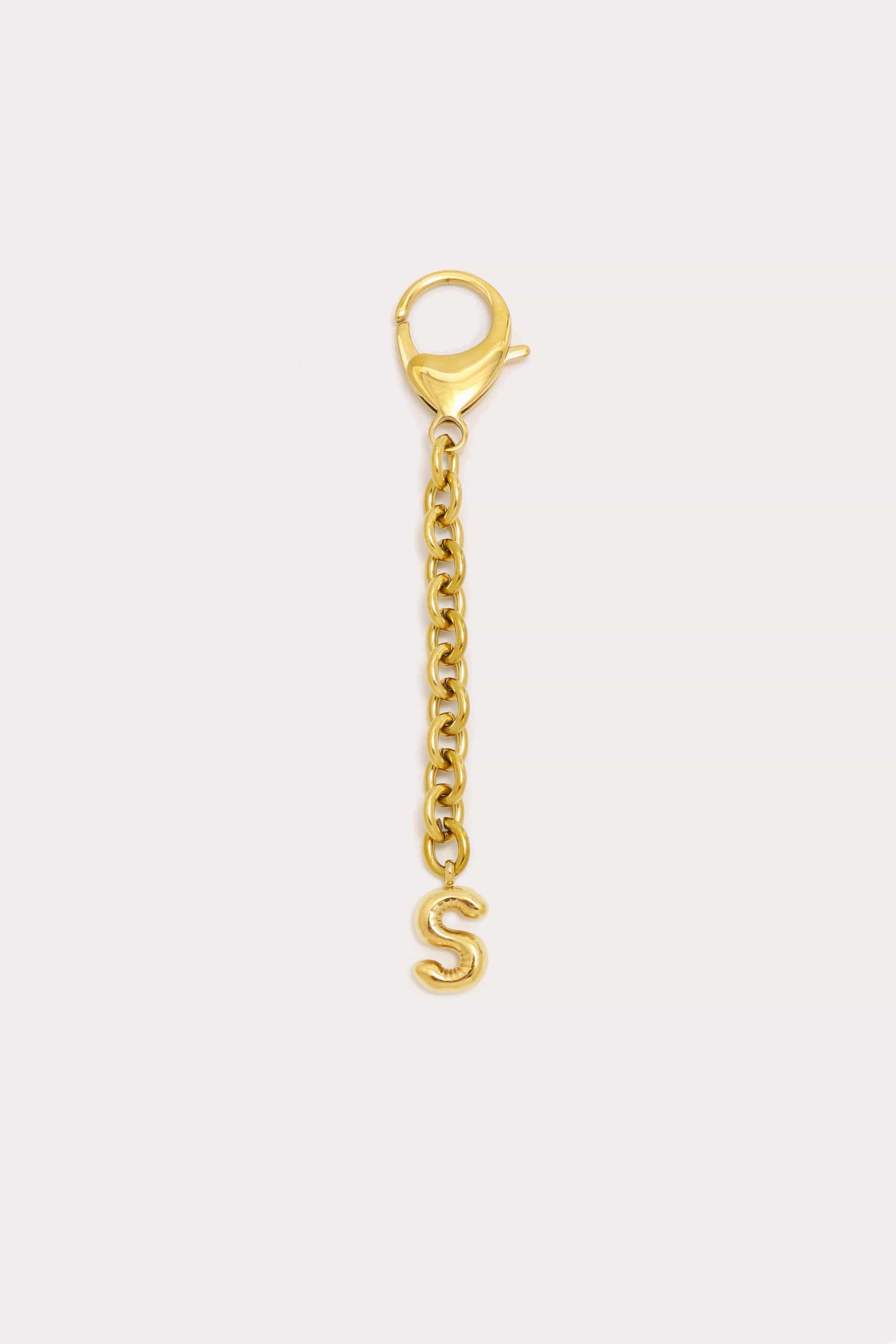 Bubble Initial Keychain