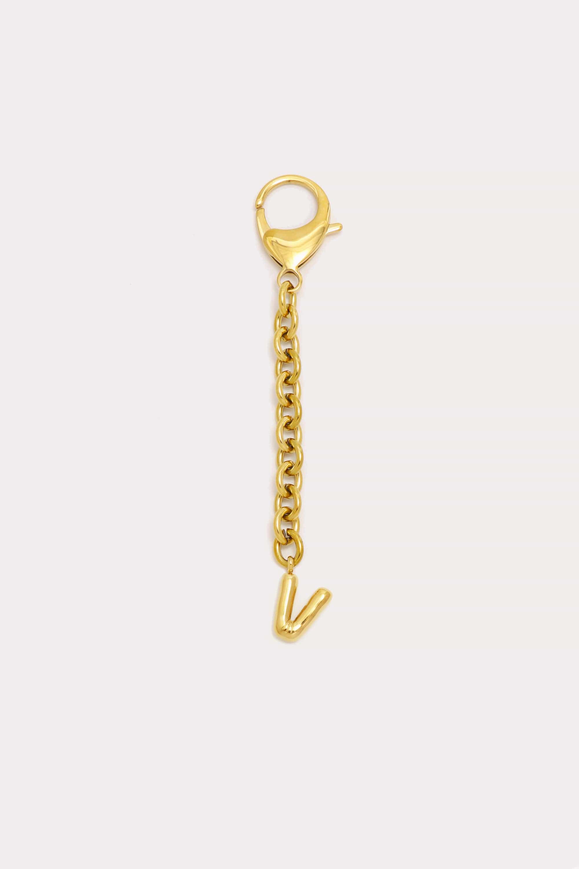 Bubble Initial Keychain