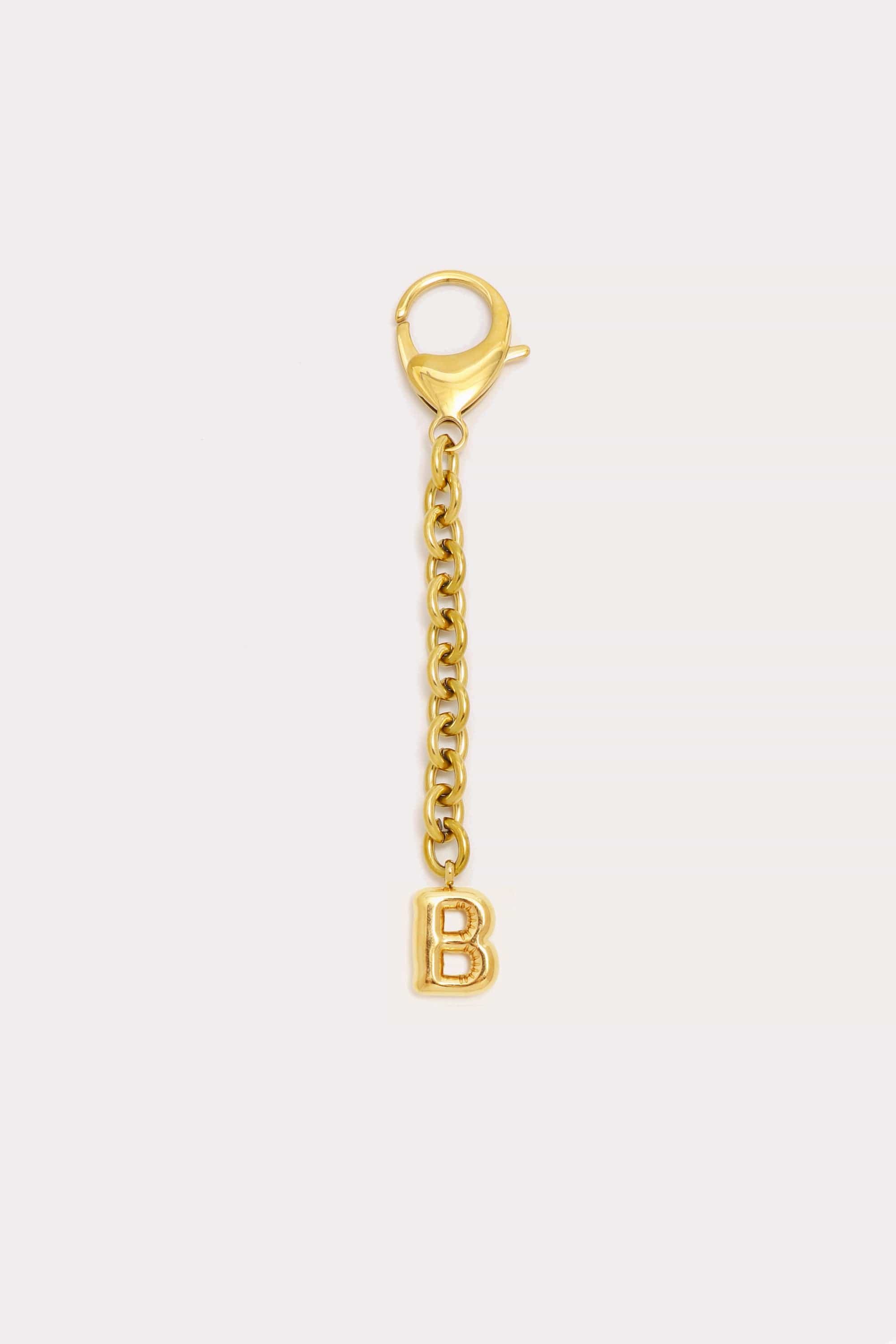 Bubble Initial Keychain
