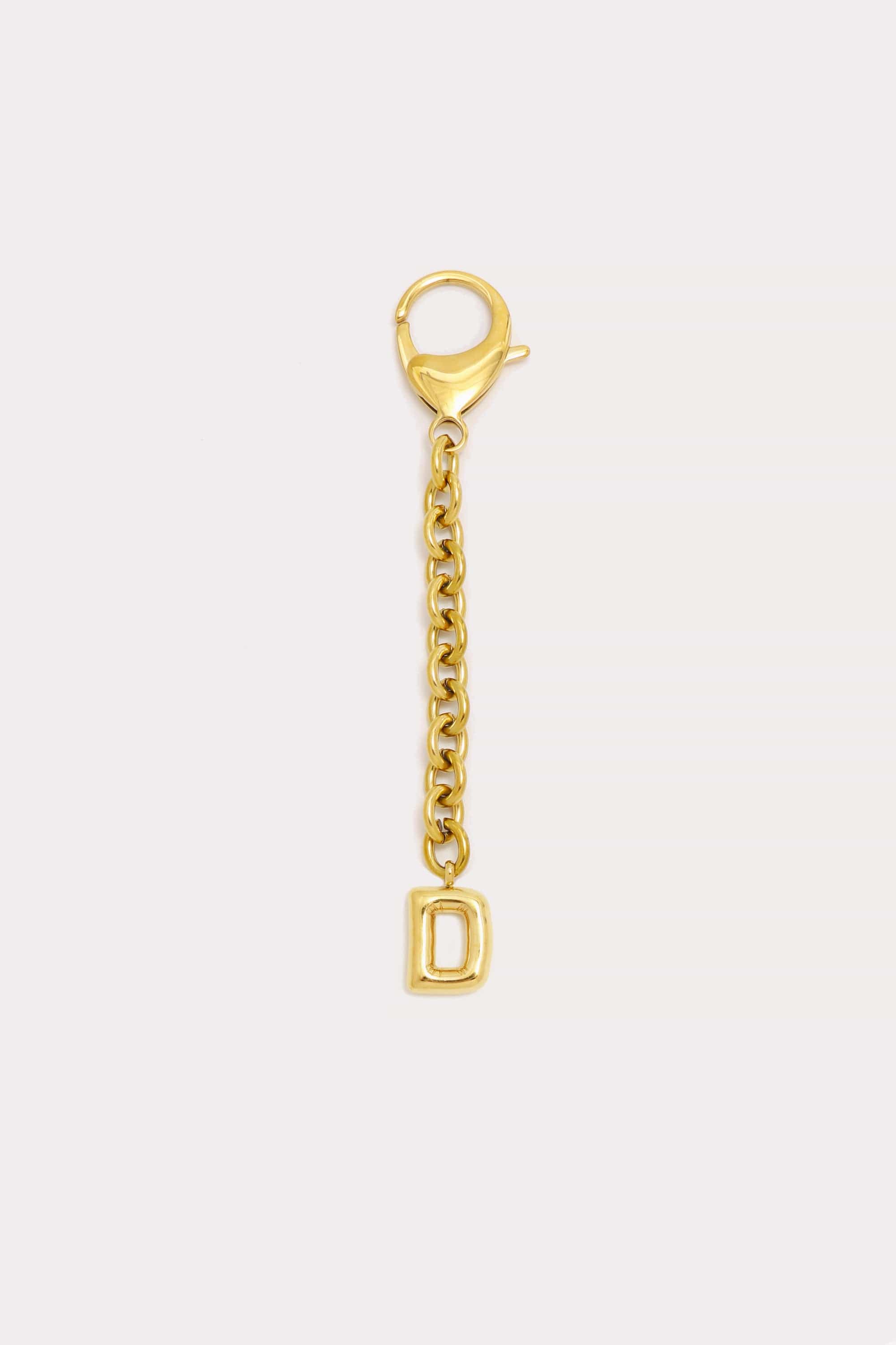 Bubble Initial Keychain