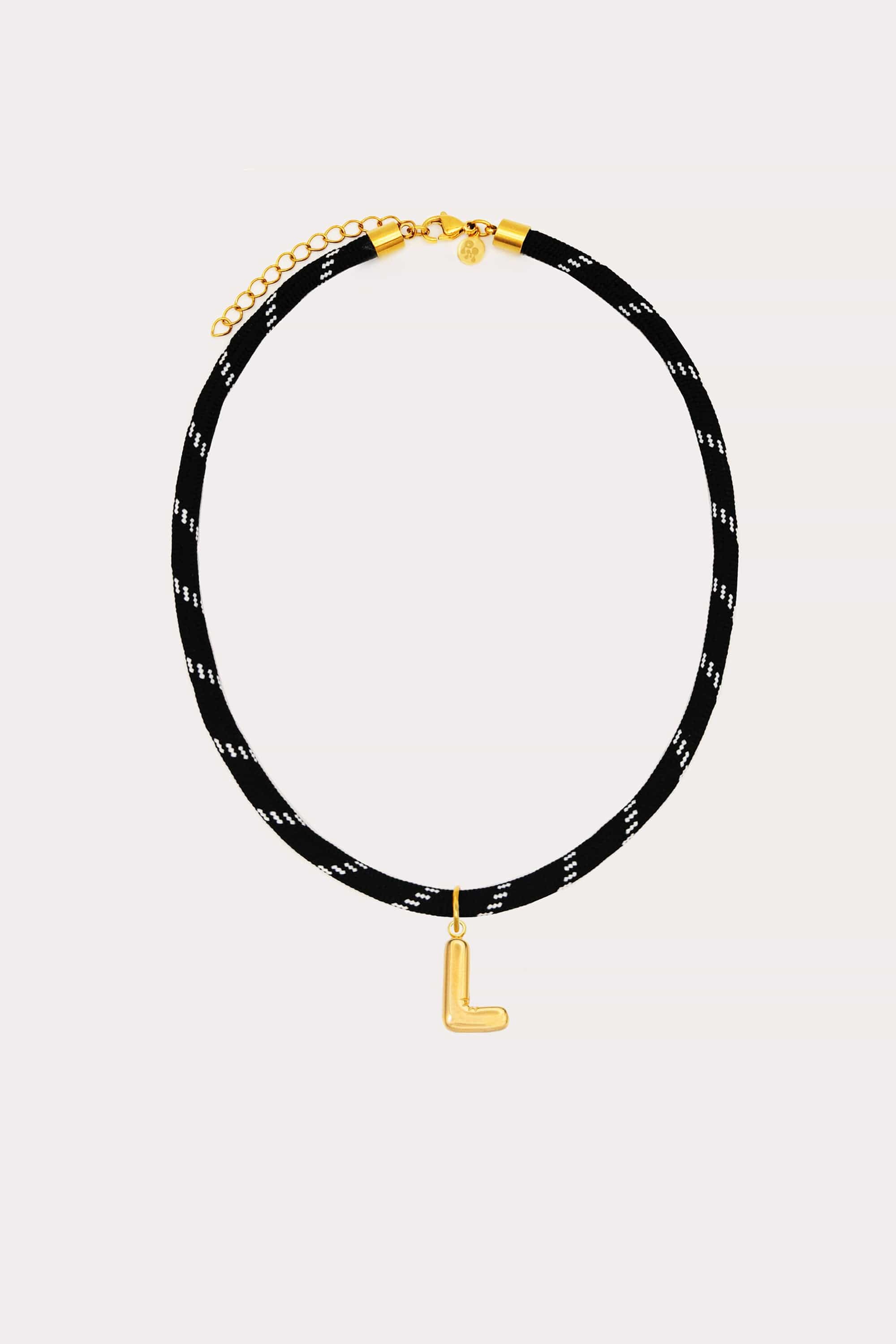 Bubble Initial Paracord Necklace