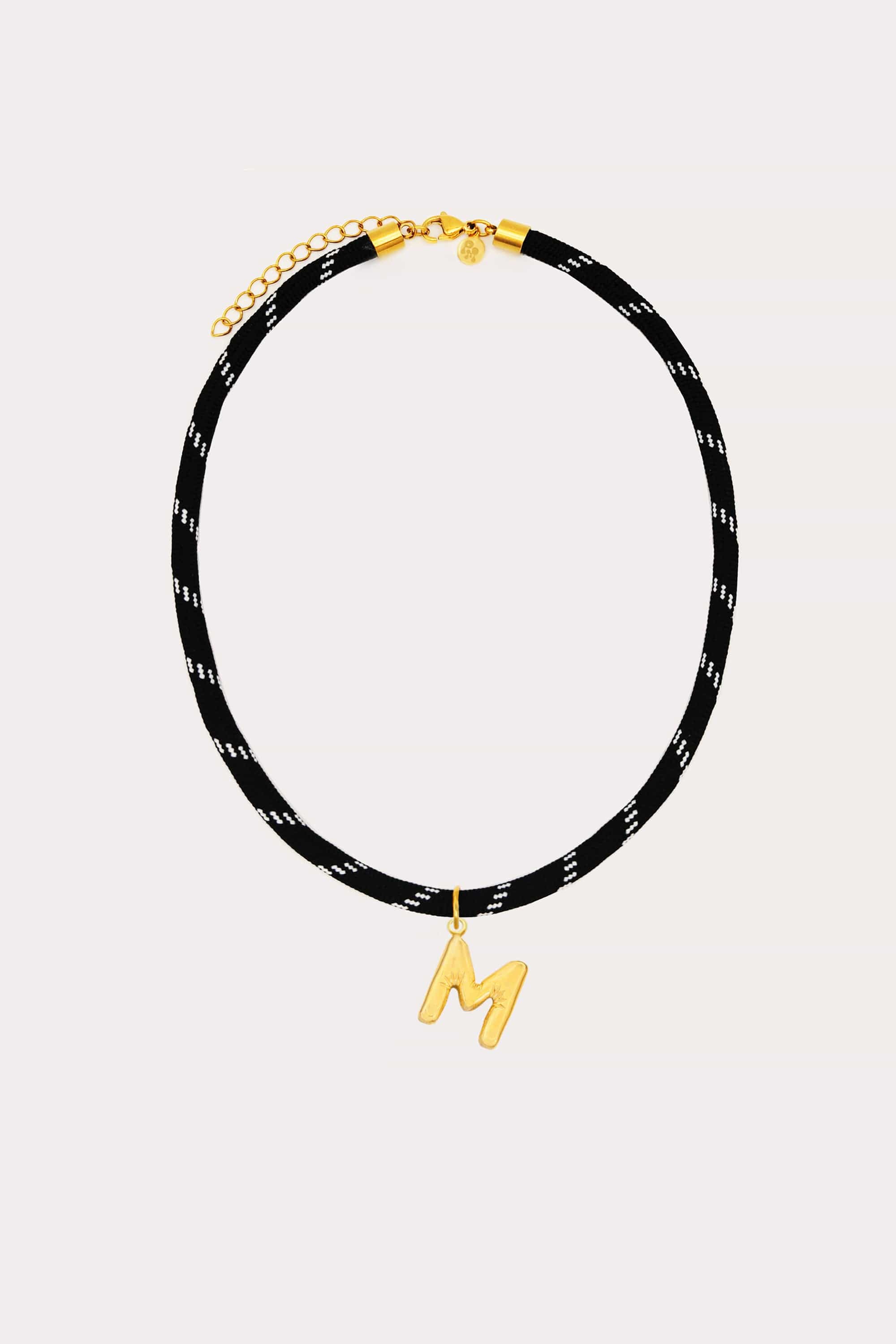 Bubble Initial Paracord Necklace