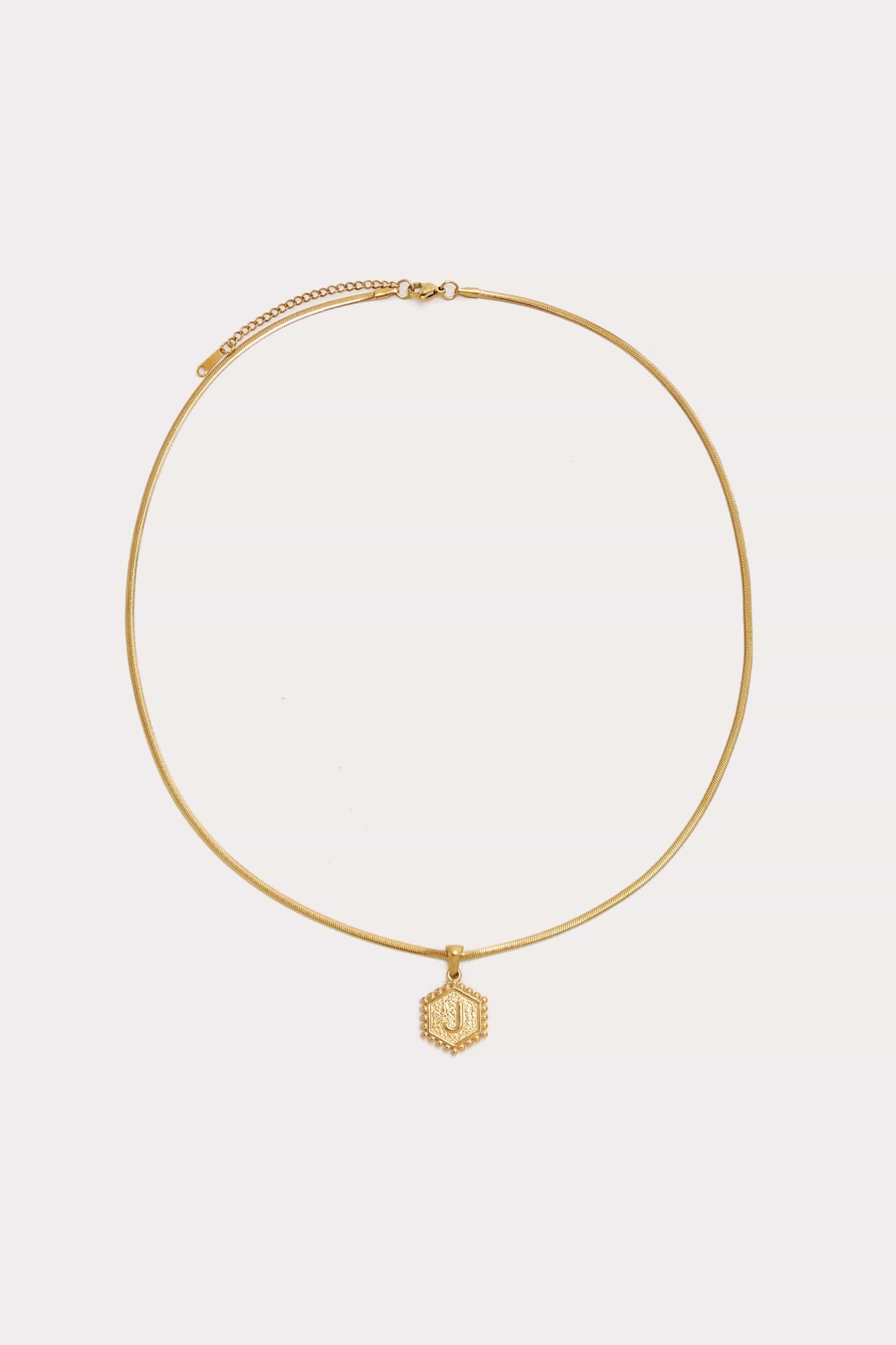 Initial Pendant Necklace - 19"