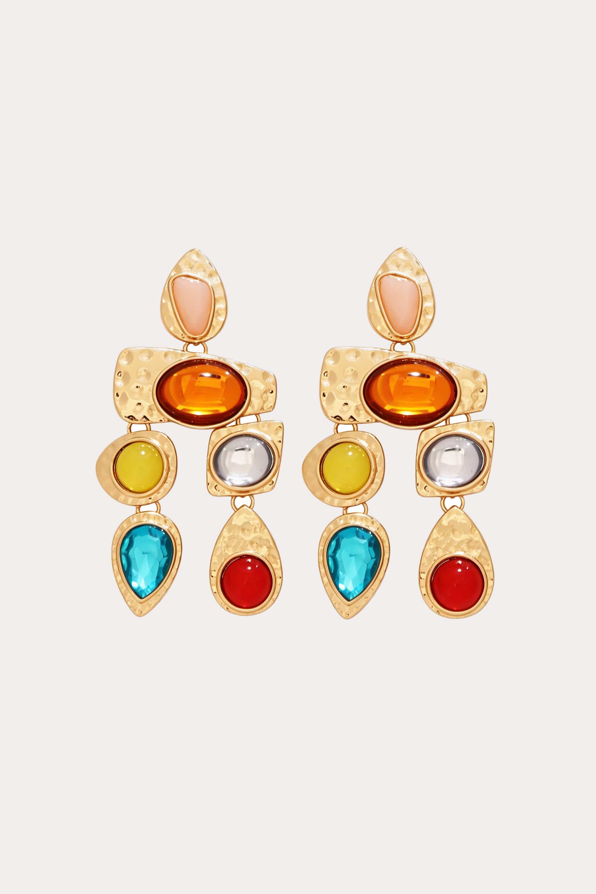 Multi Stone Earrings