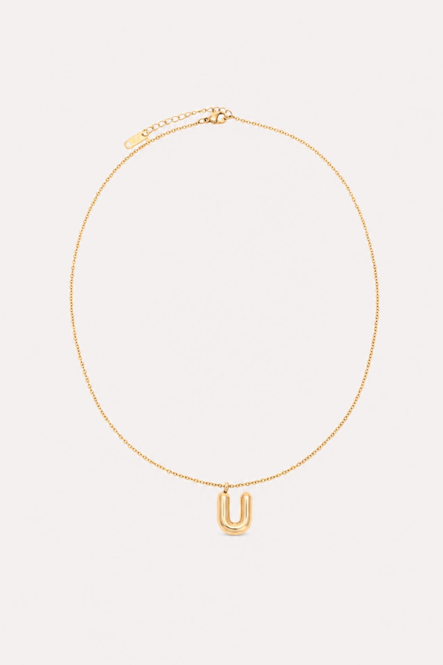 Bubble Initial Necklace