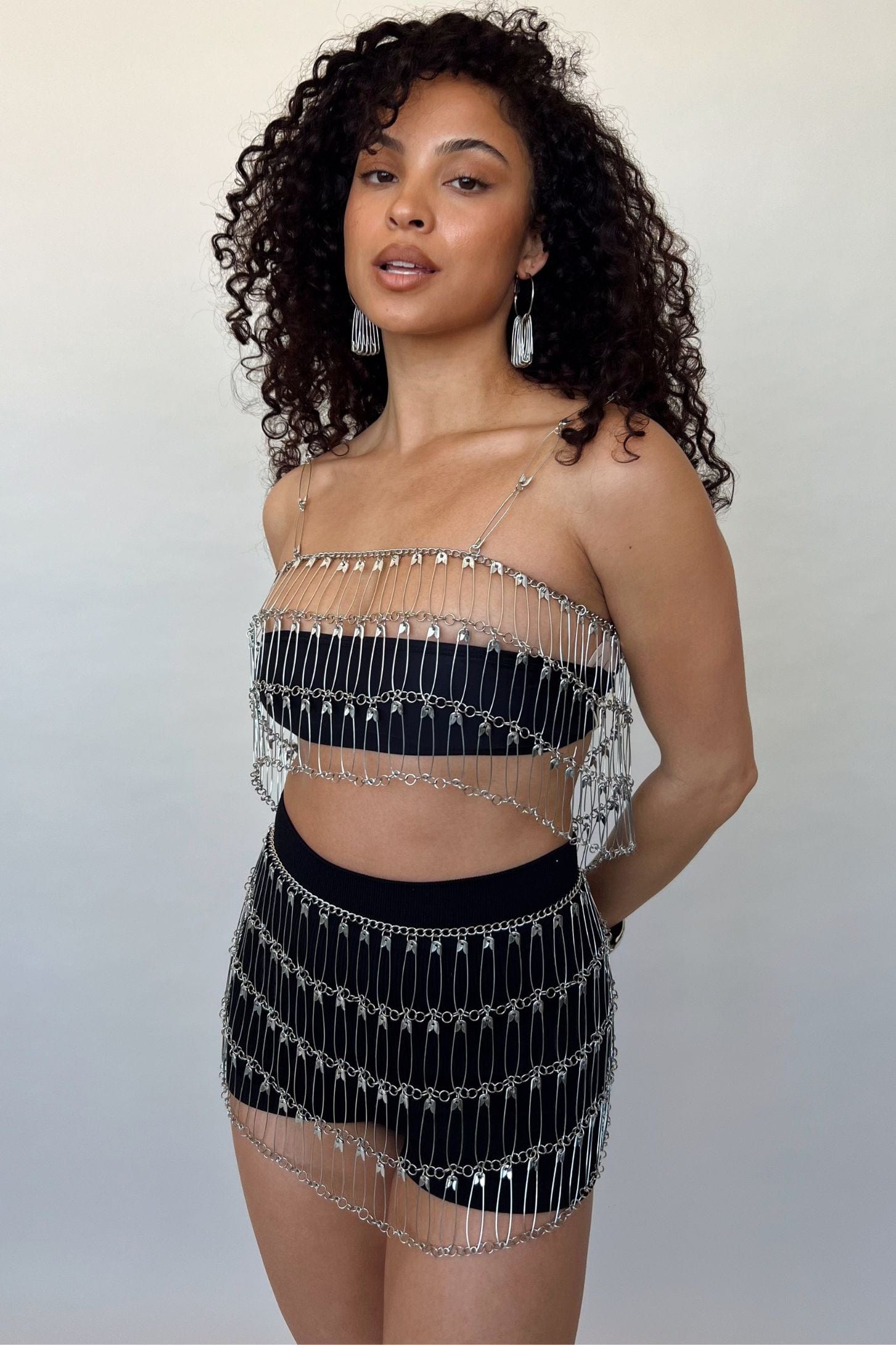 Safety Pin Hoops
