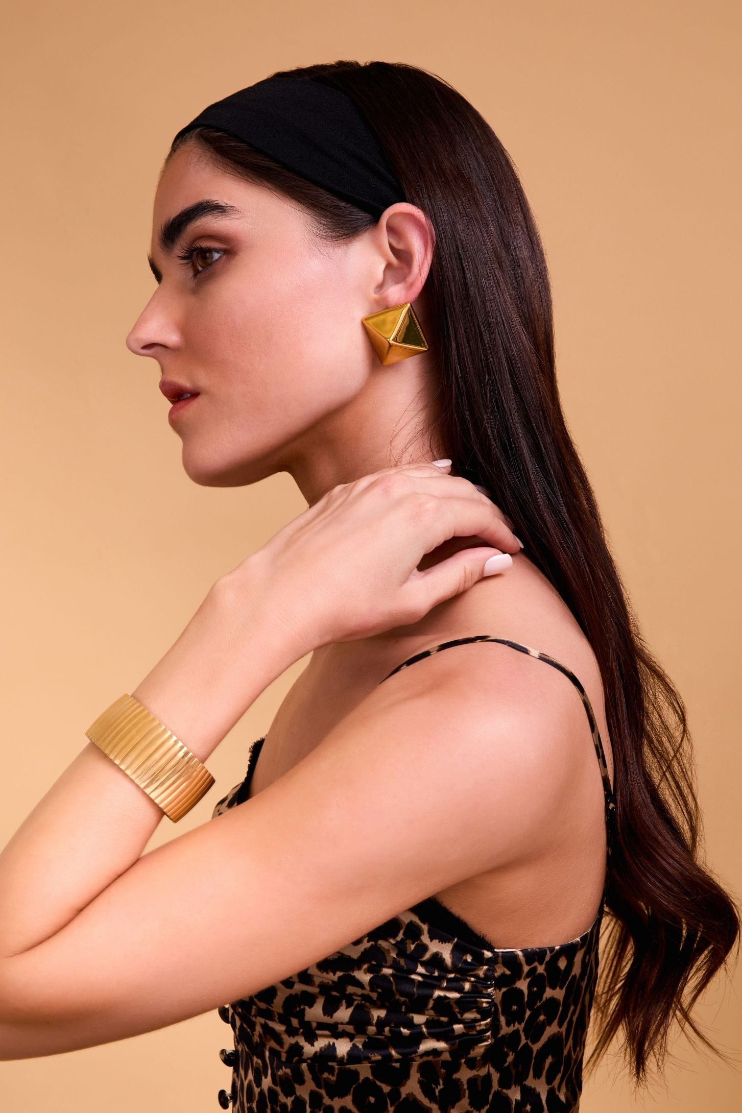 Pyramid Stud Earrings