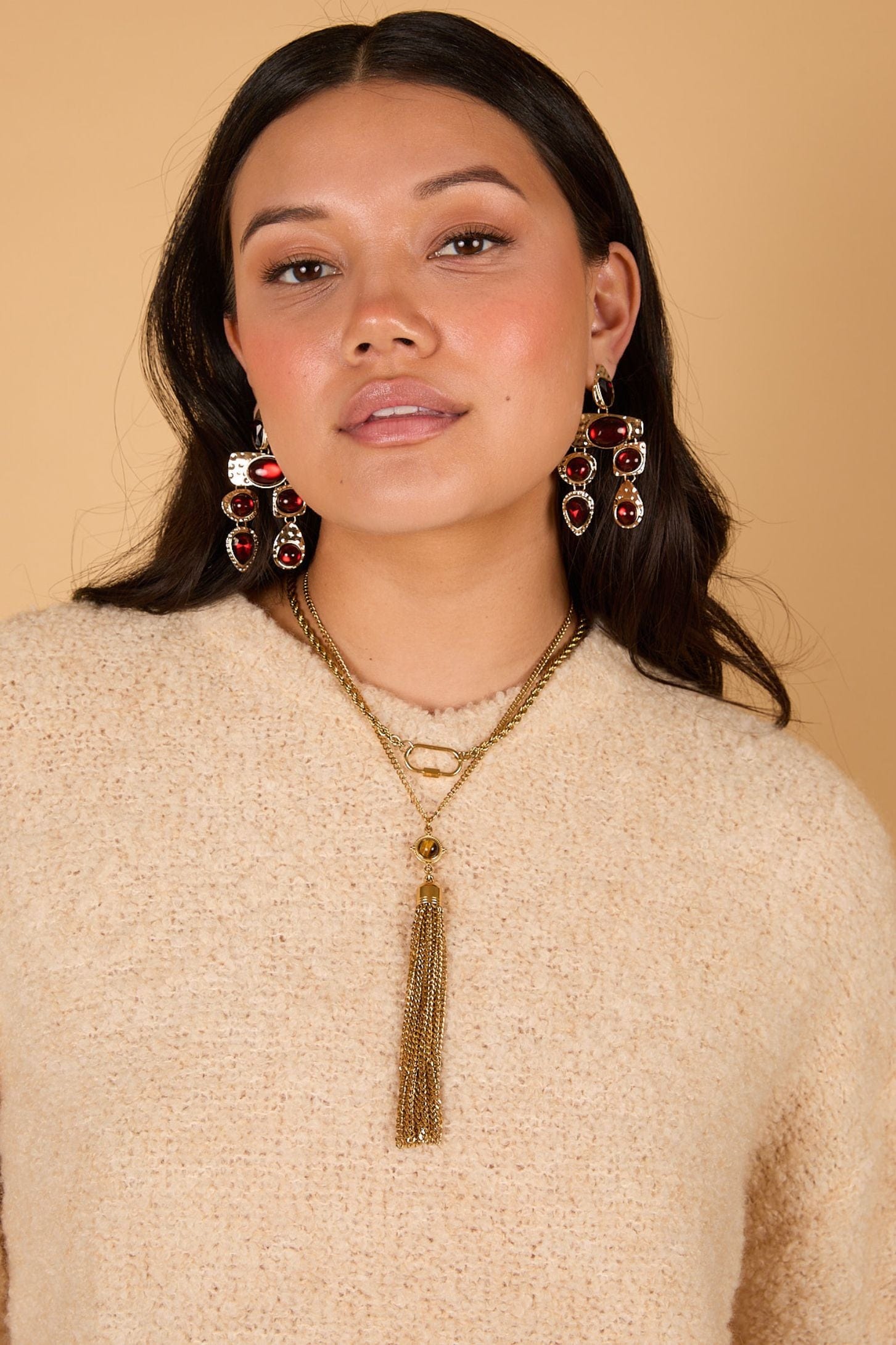 Multi Stone Earrings