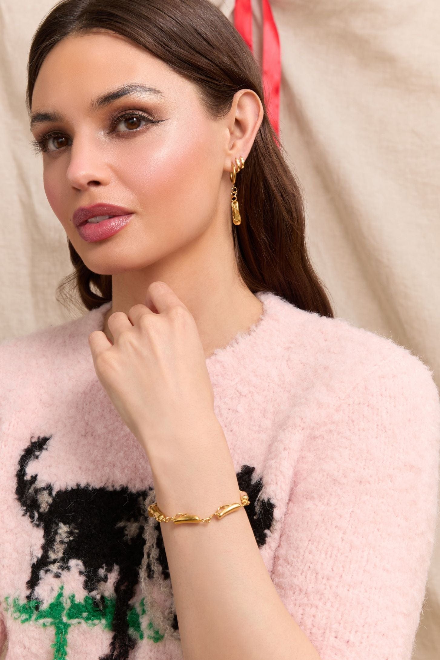 Pointe Link Charm Bracelet