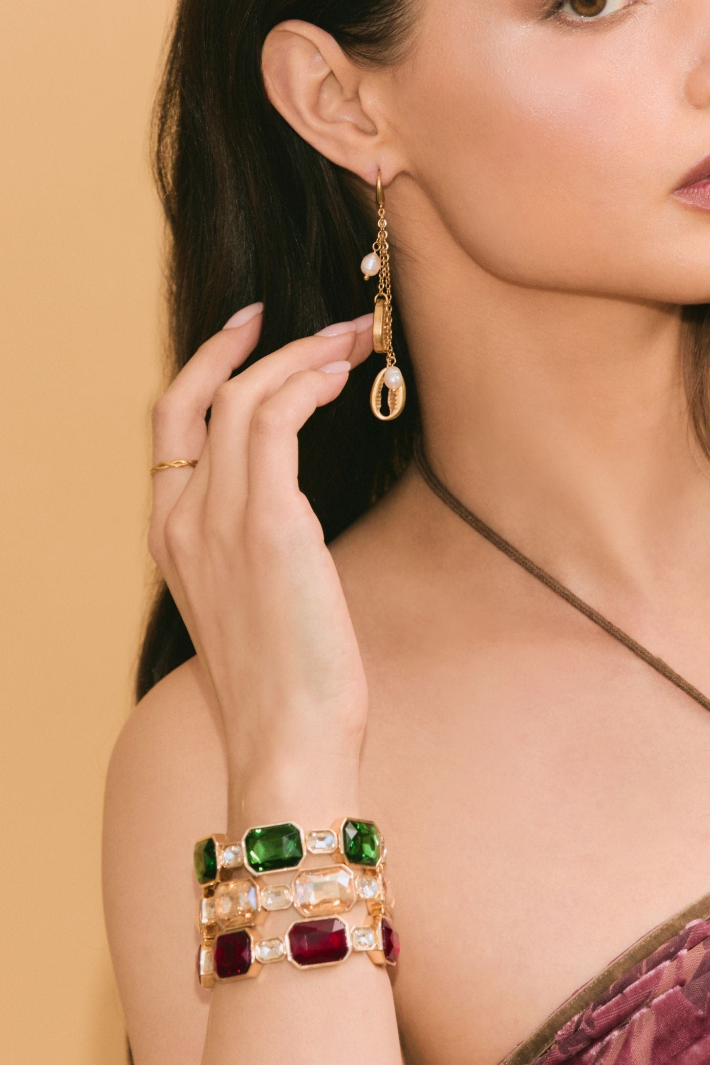 Puka Drop Charm Earrings