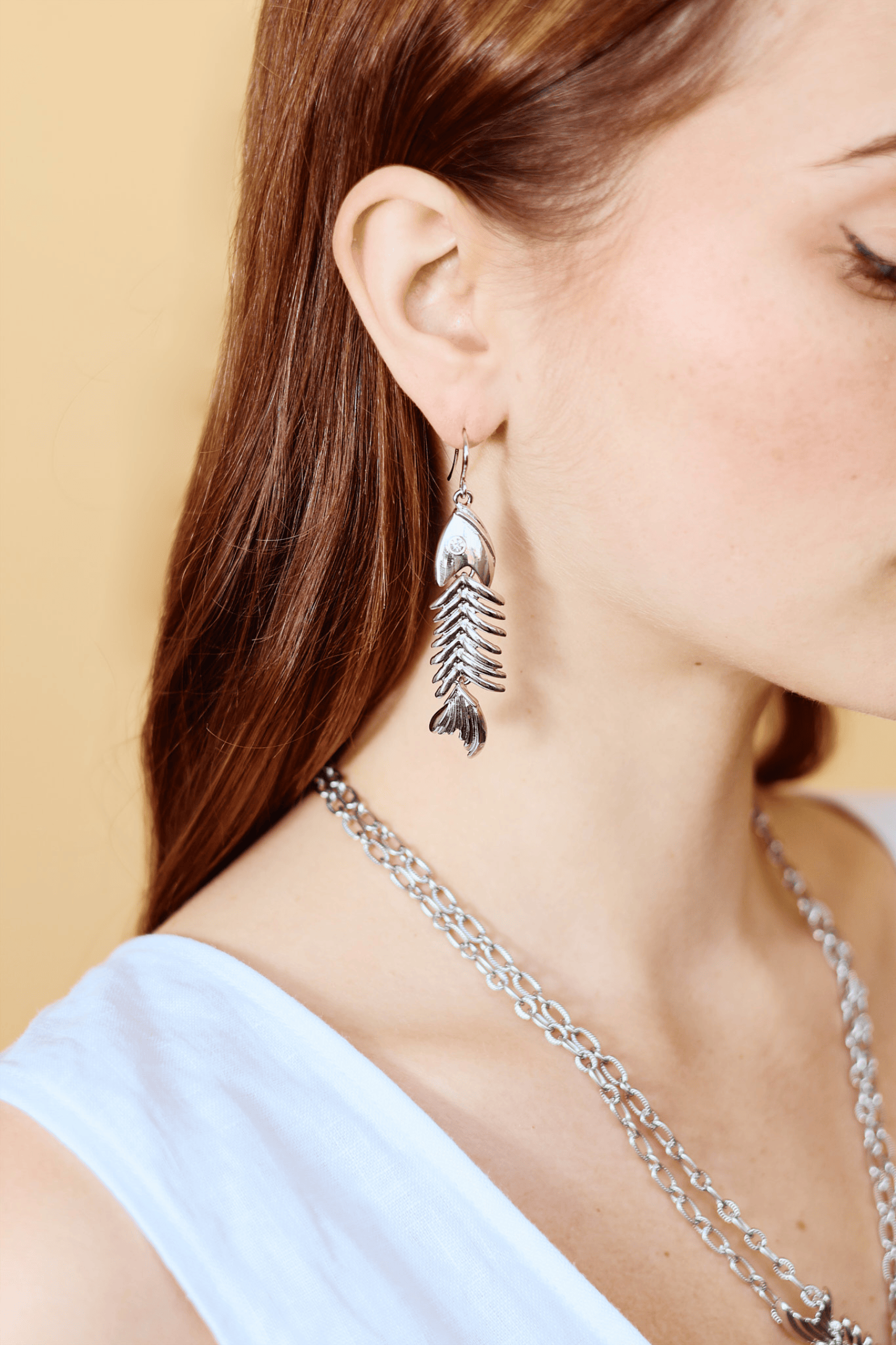 Fishbone Earrings