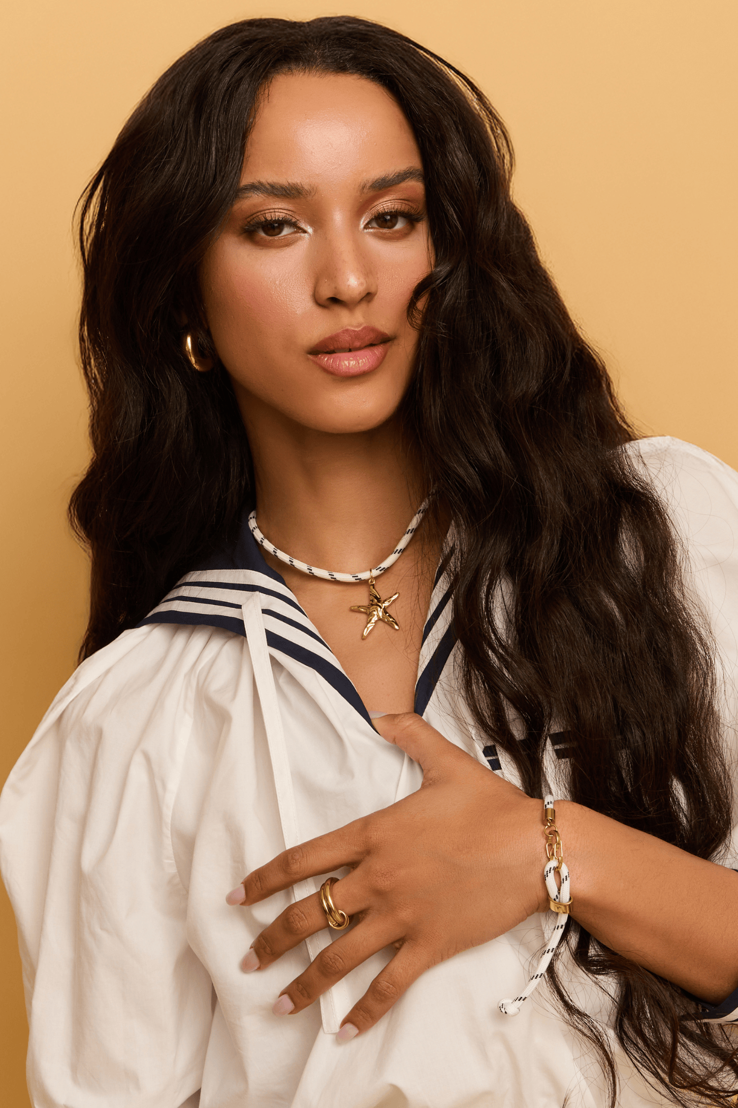 Starfish Charm Paracord Necklace