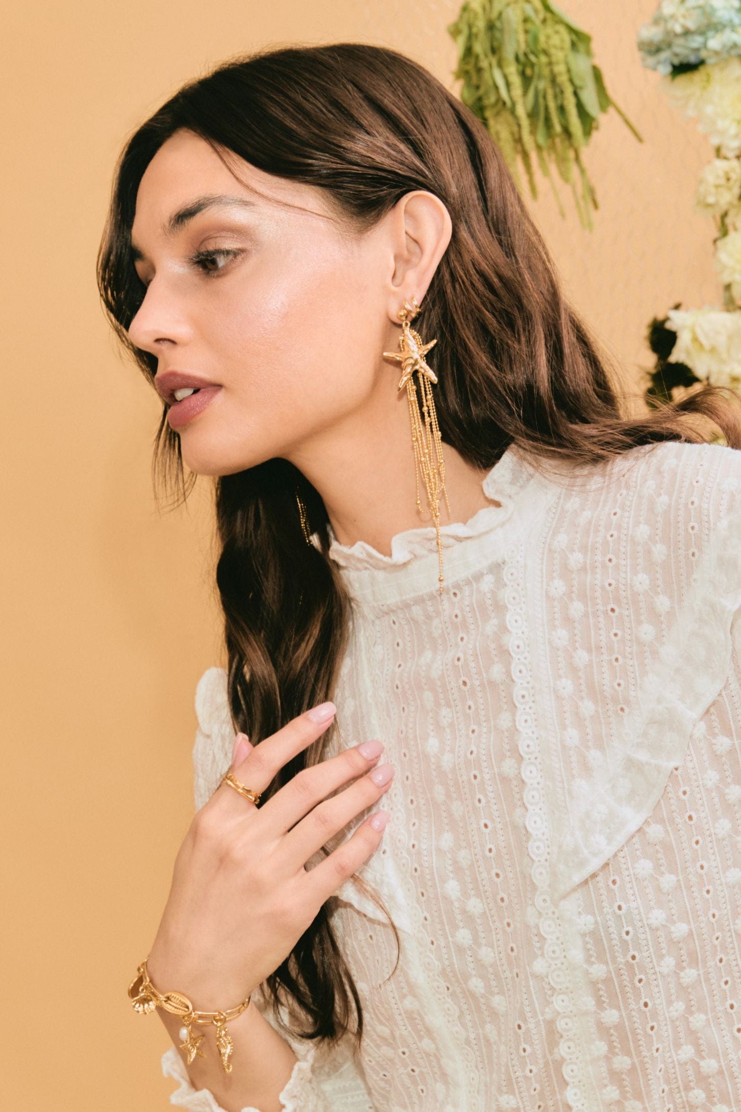 Starfish Fringe Earrings
