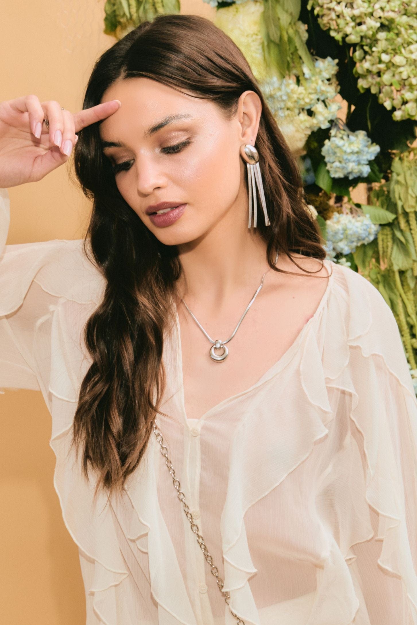 Fringe Dome Earrings