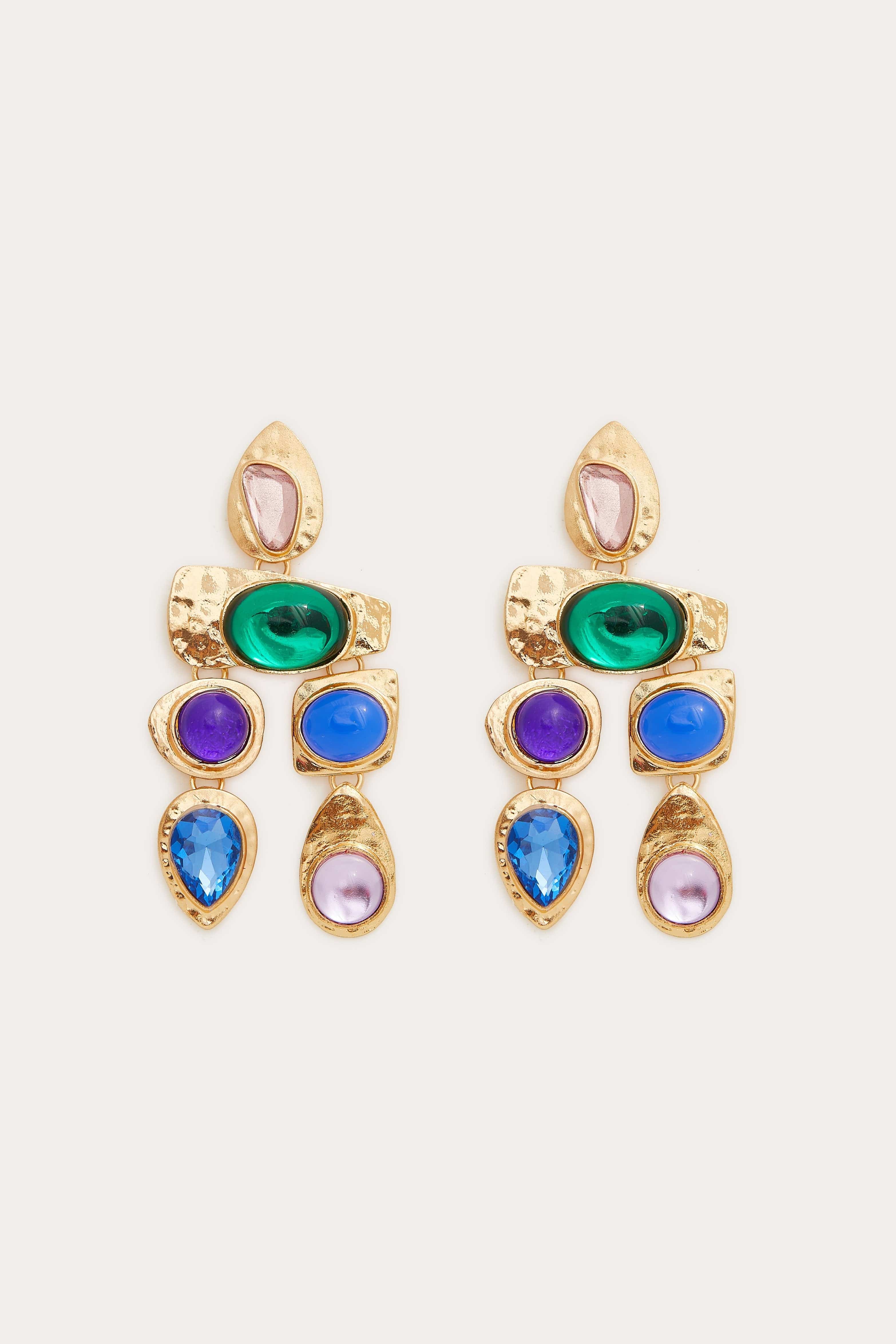 Multi Stone Earrings