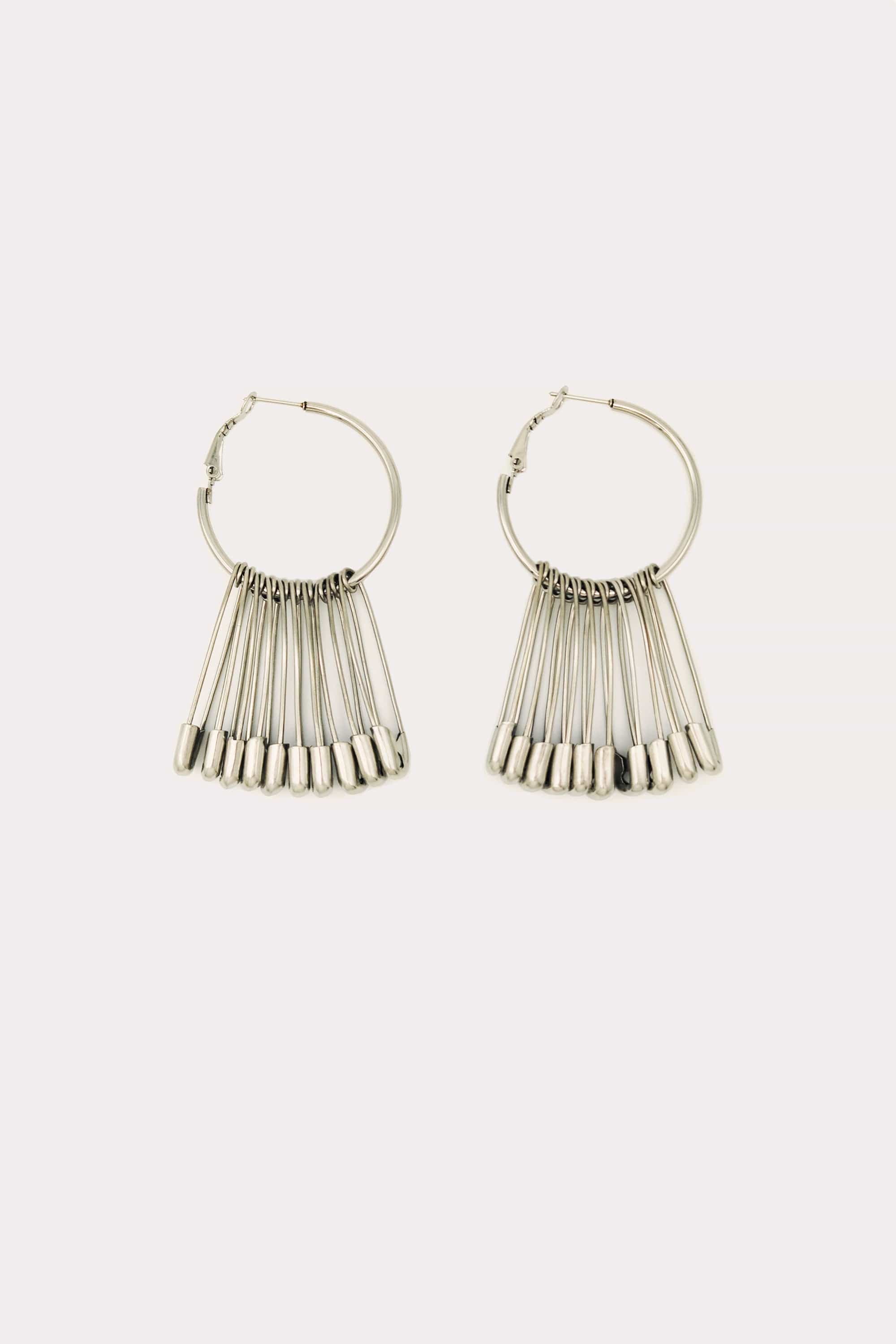 Safety Pin Hoops