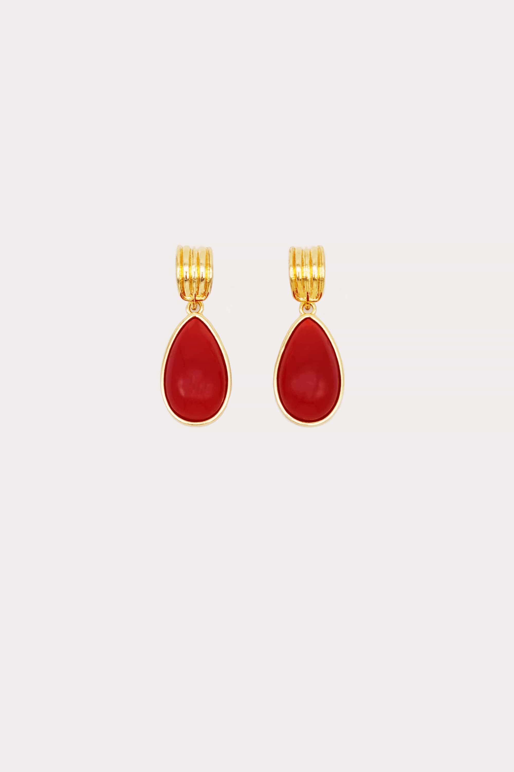Hoop Tear Drop Earrings