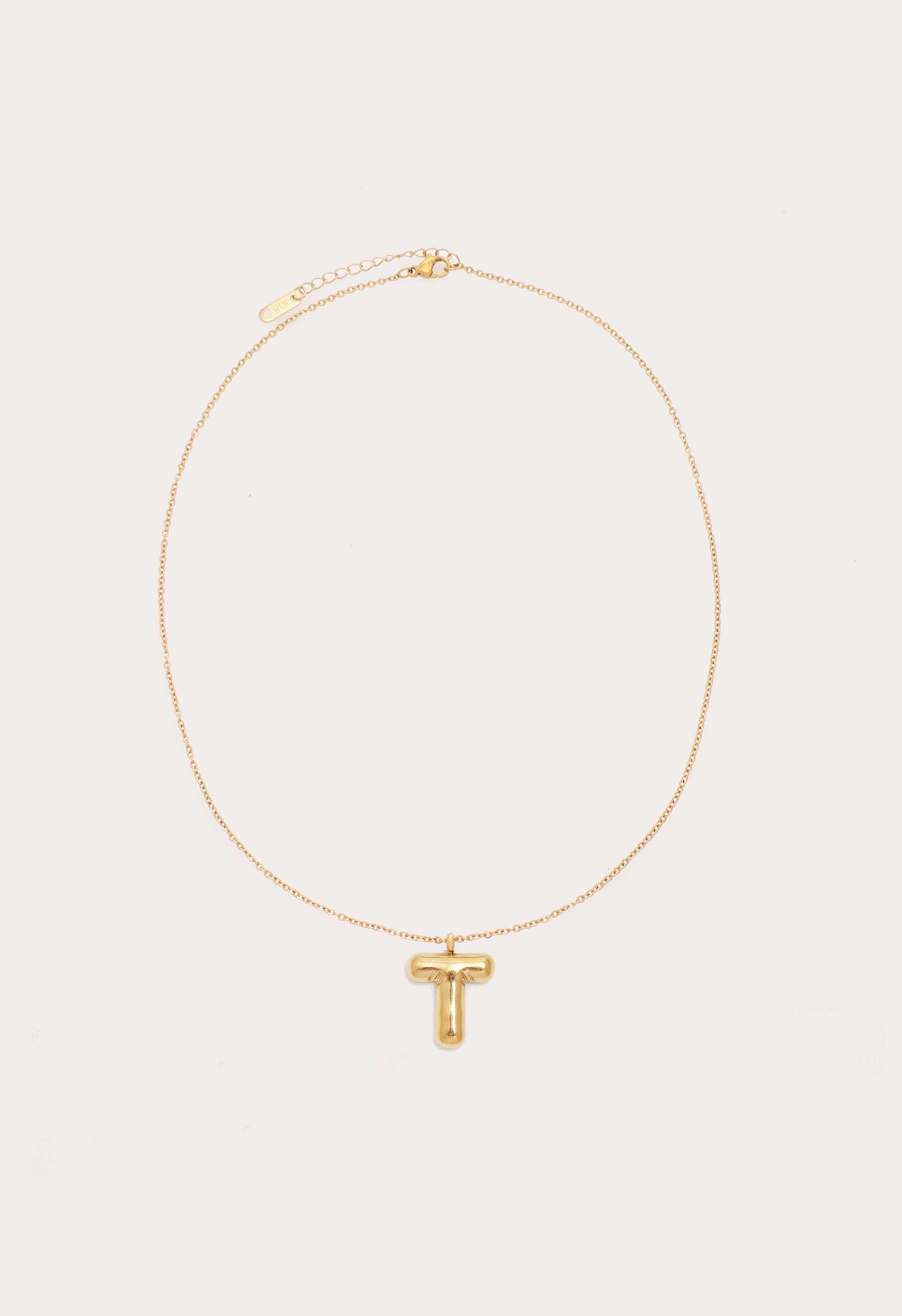 Bubble Initial Necklace