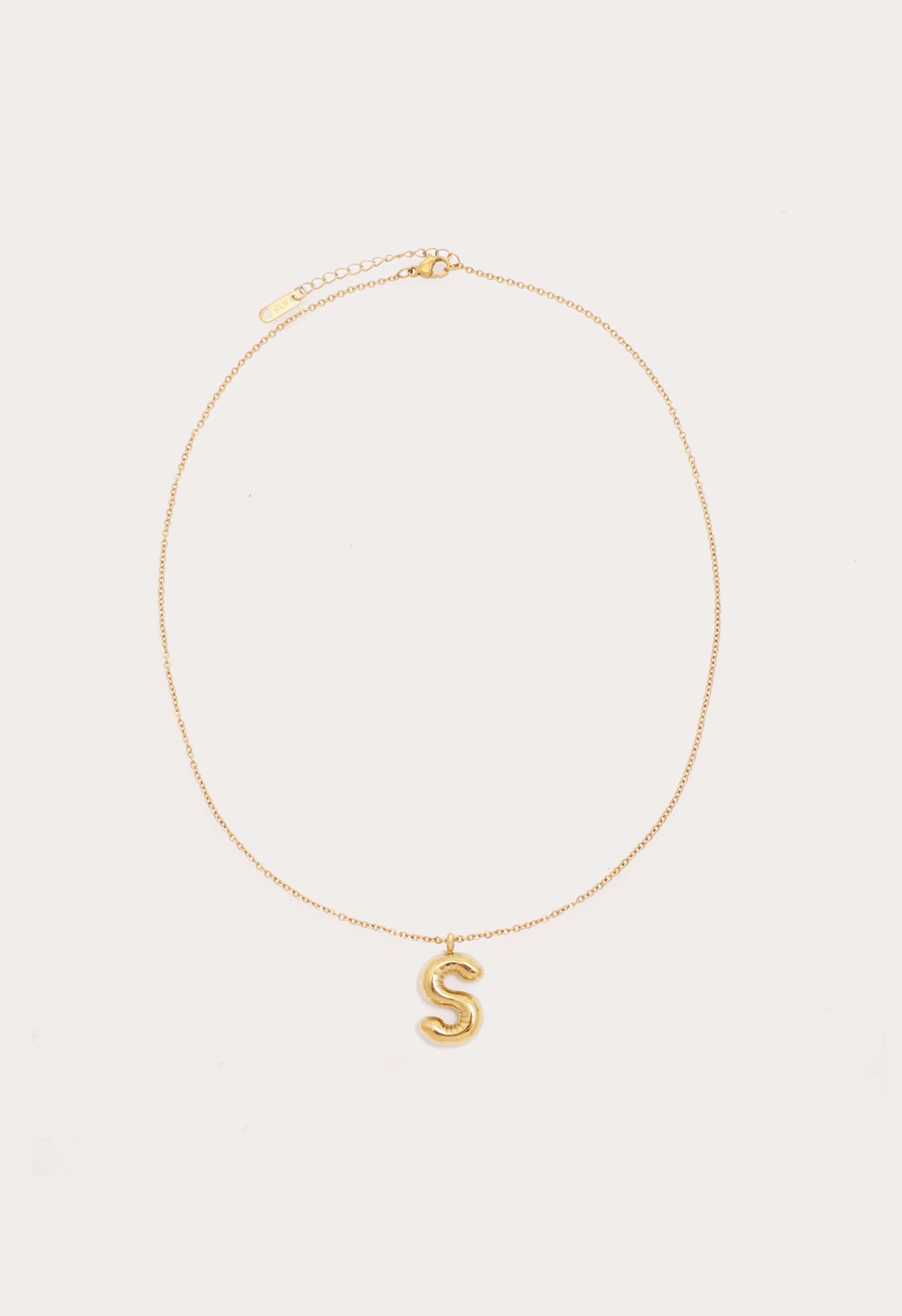 Bubble Initial Necklace