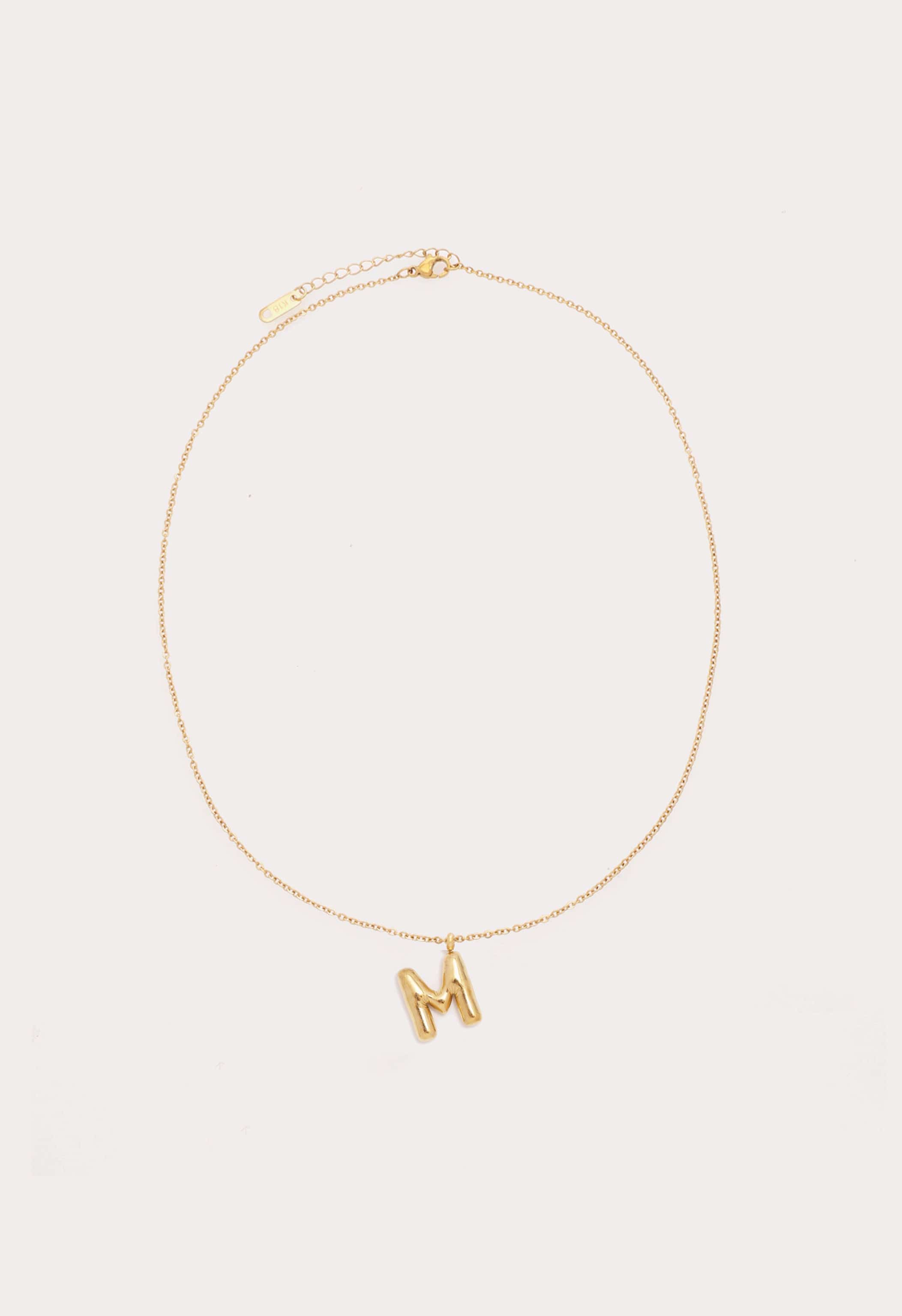 Bubble Initial Necklace