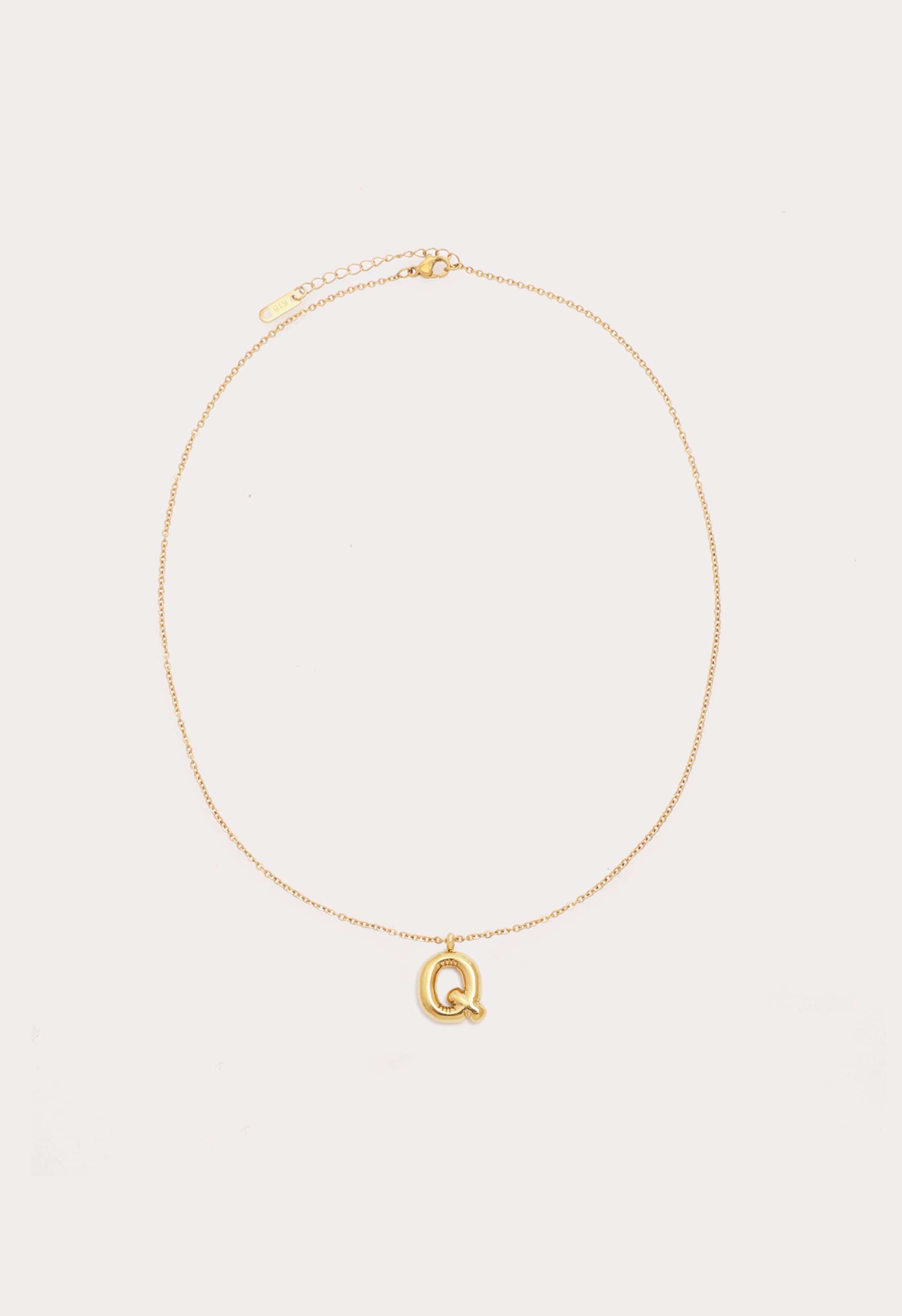 Bubble Initial Necklace