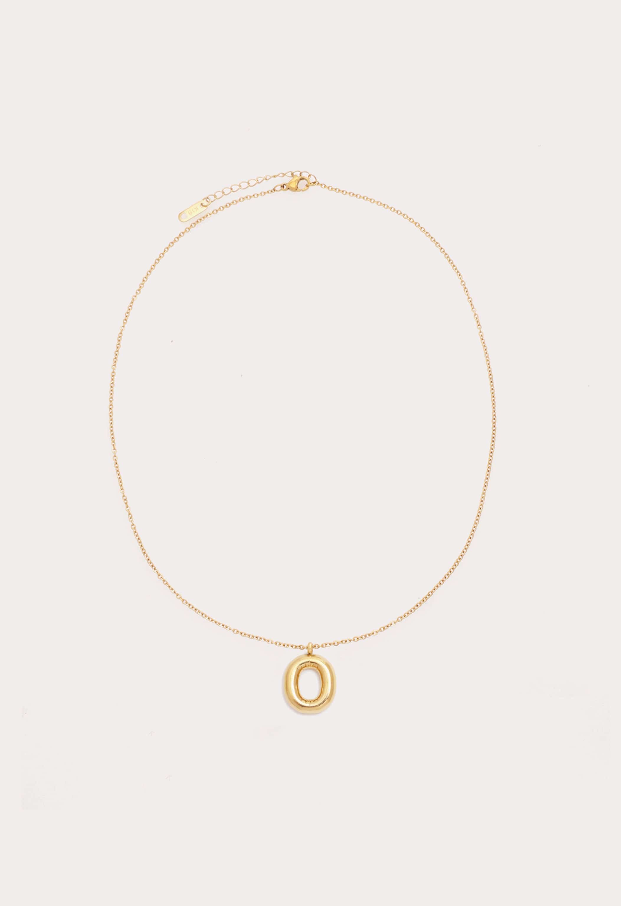 Bubble Initial Necklace