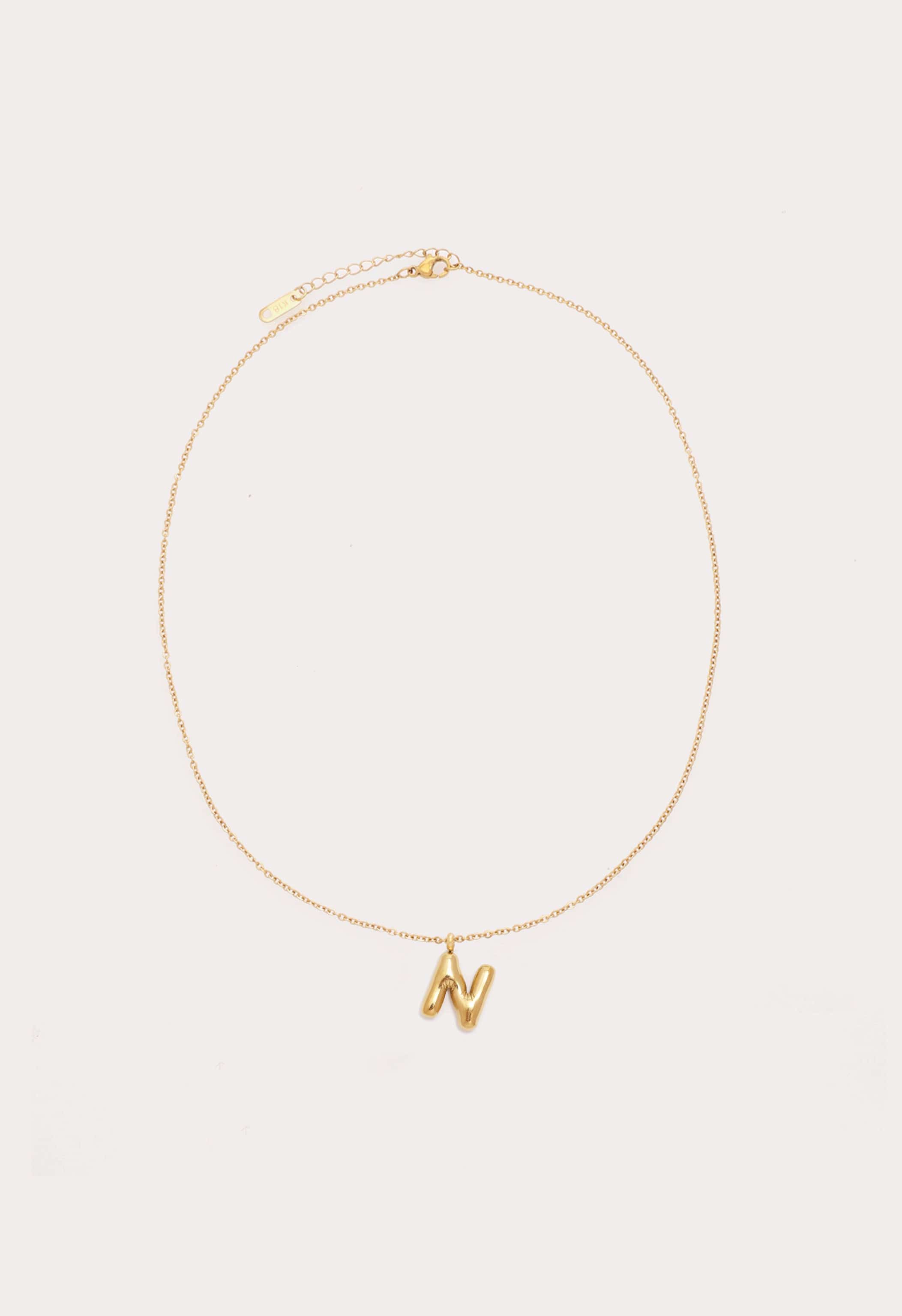 Bubble Initial Necklace