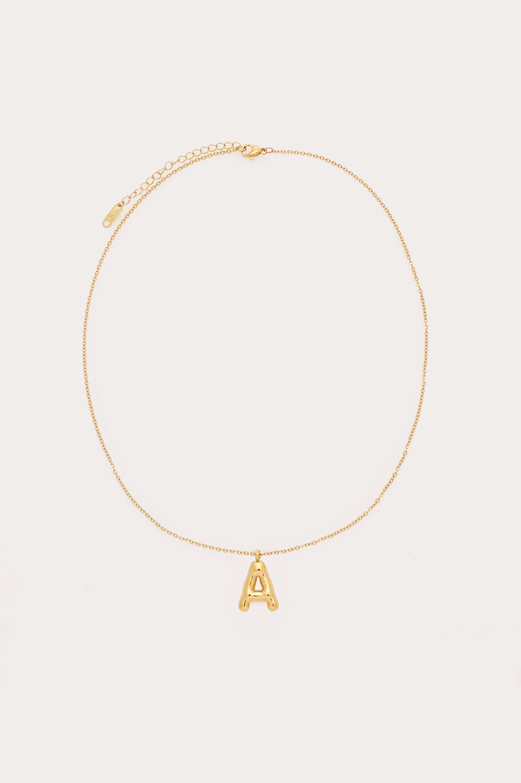 Bubble Initial Necklace