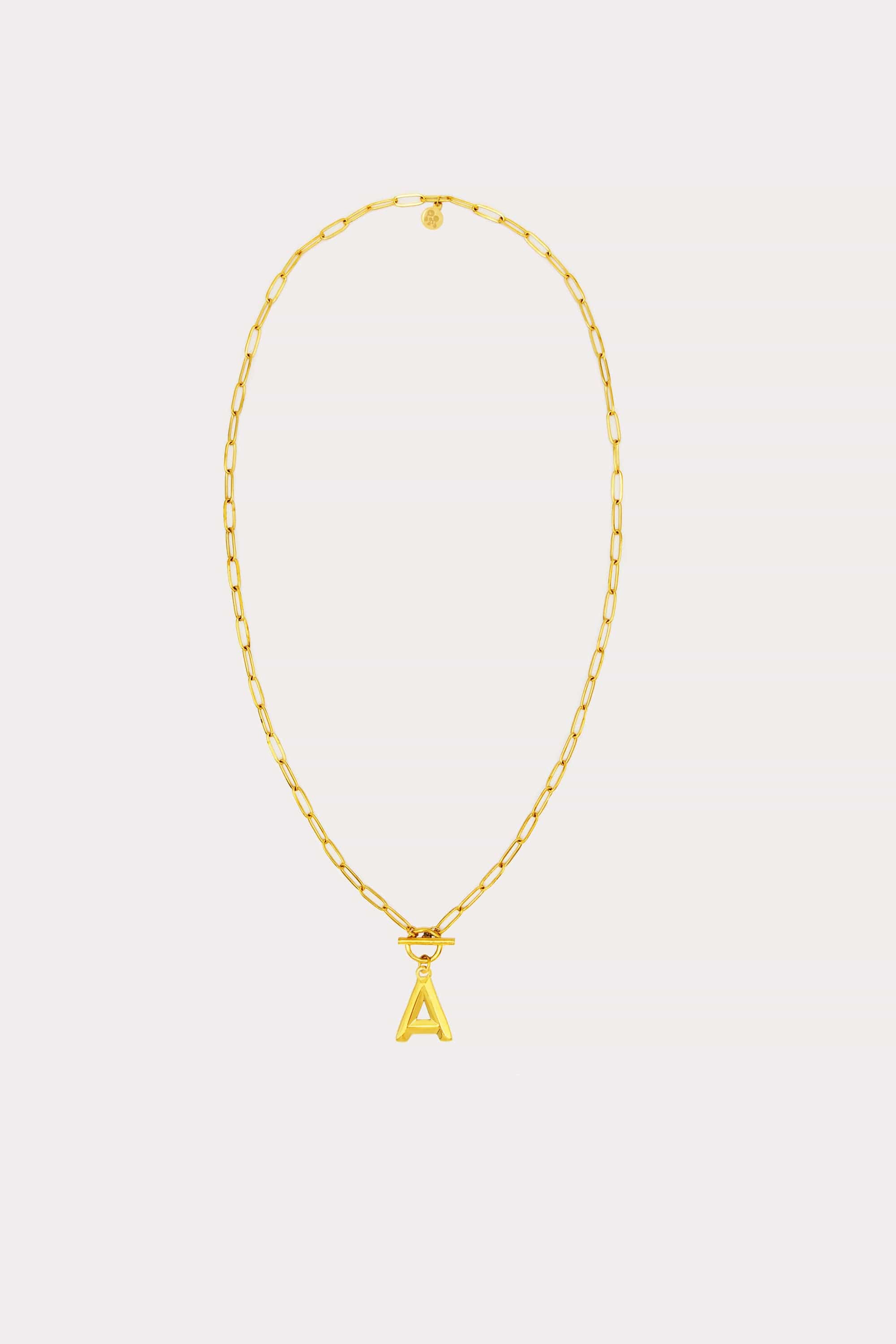 Paperclip Initial Necklace