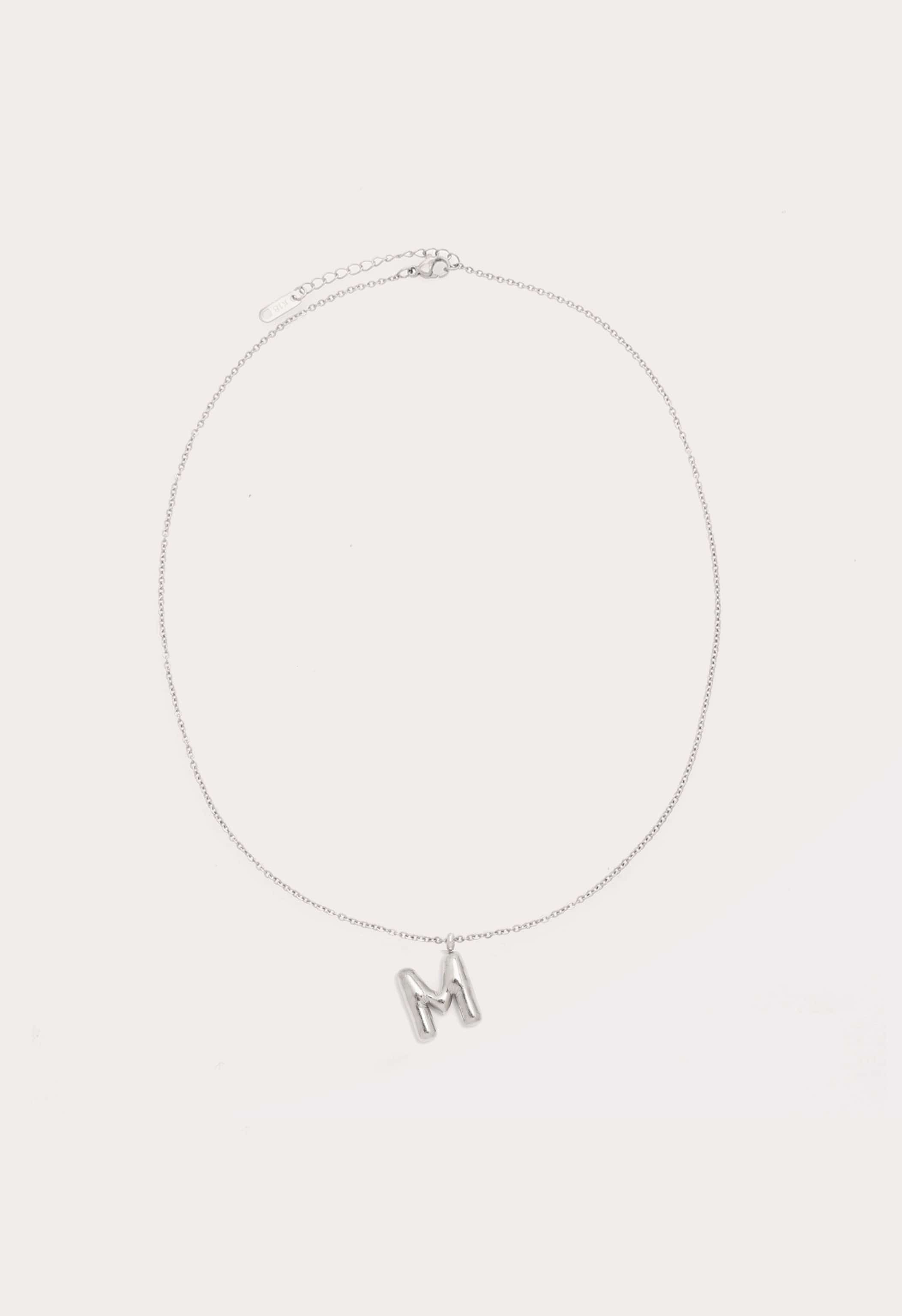 Bubble Initial Necklace