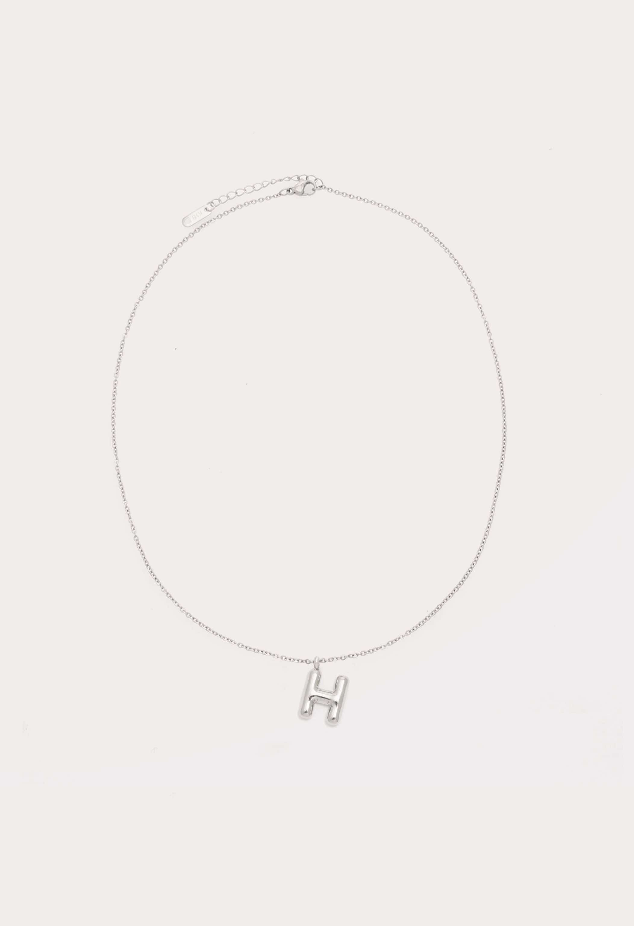 Bubble Initial Necklace