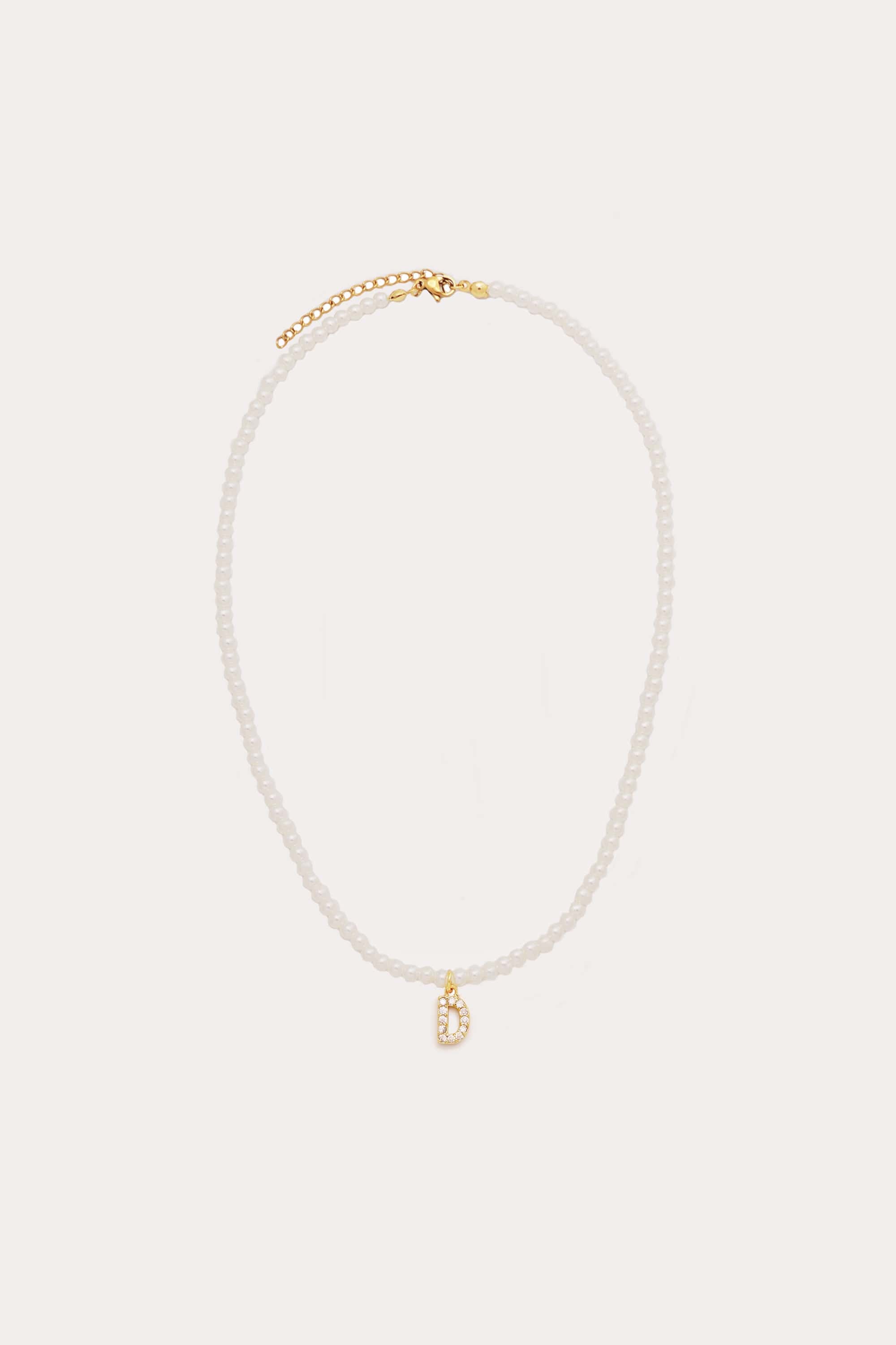 Initial Pearl Necklace