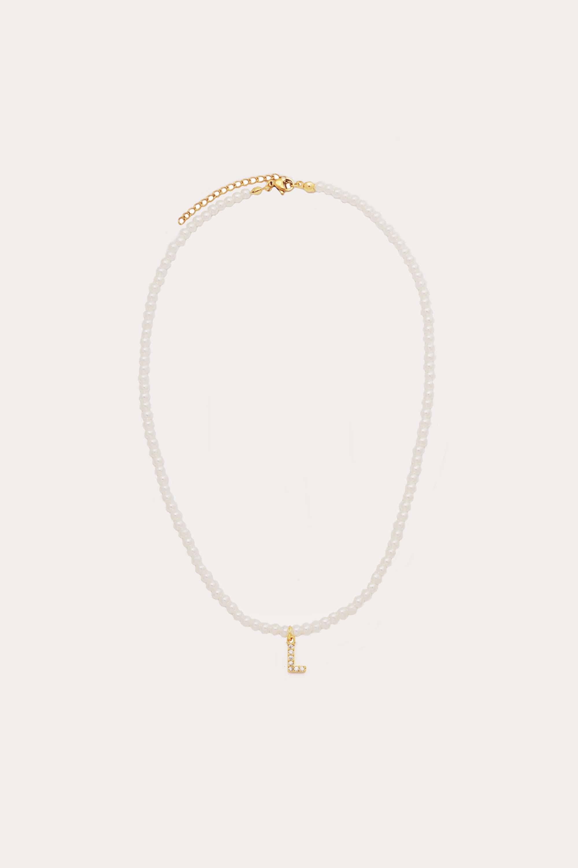 Initial Pearl Necklace