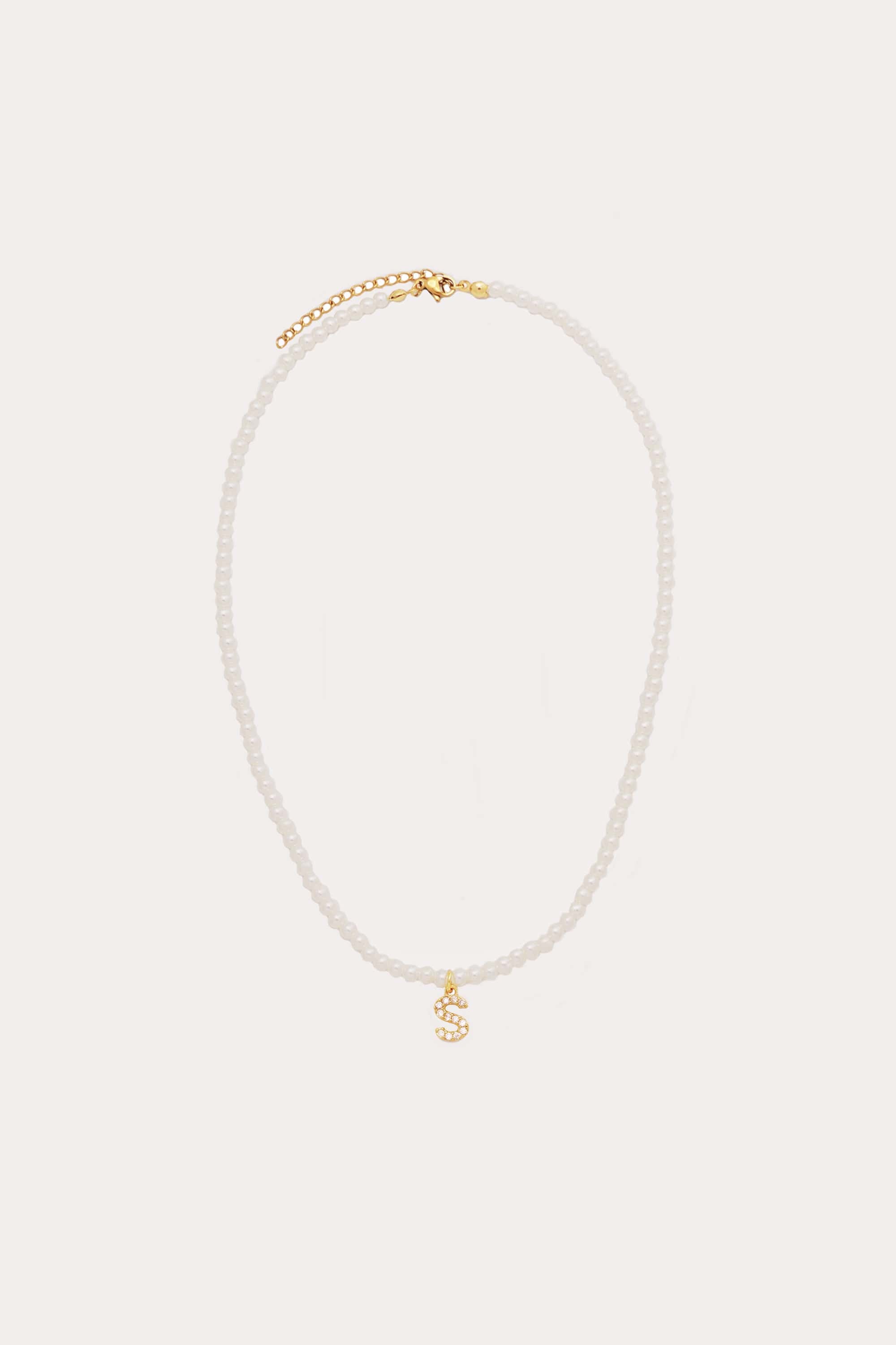 Initial Pearl Necklace