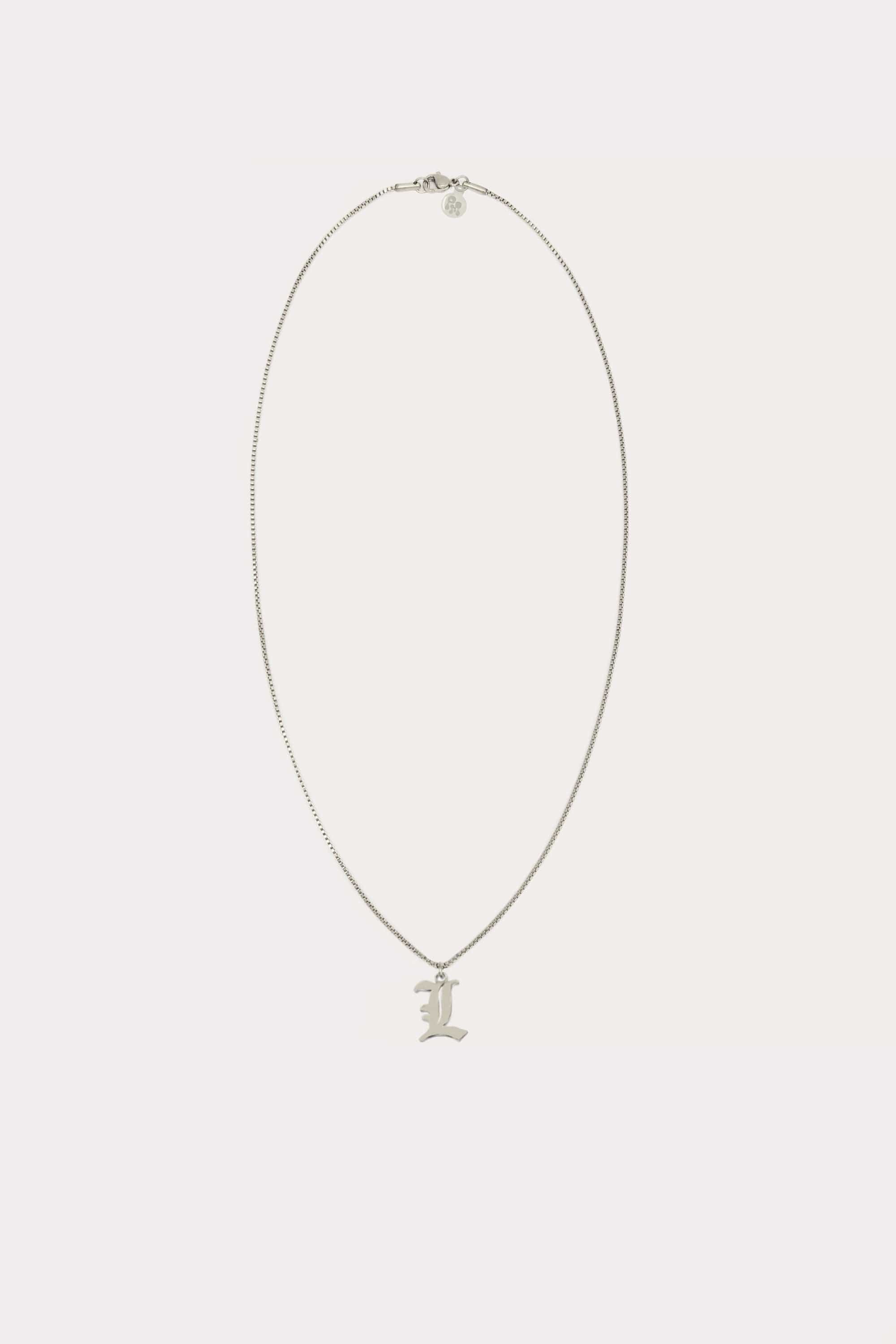 Old English Initial Necklace