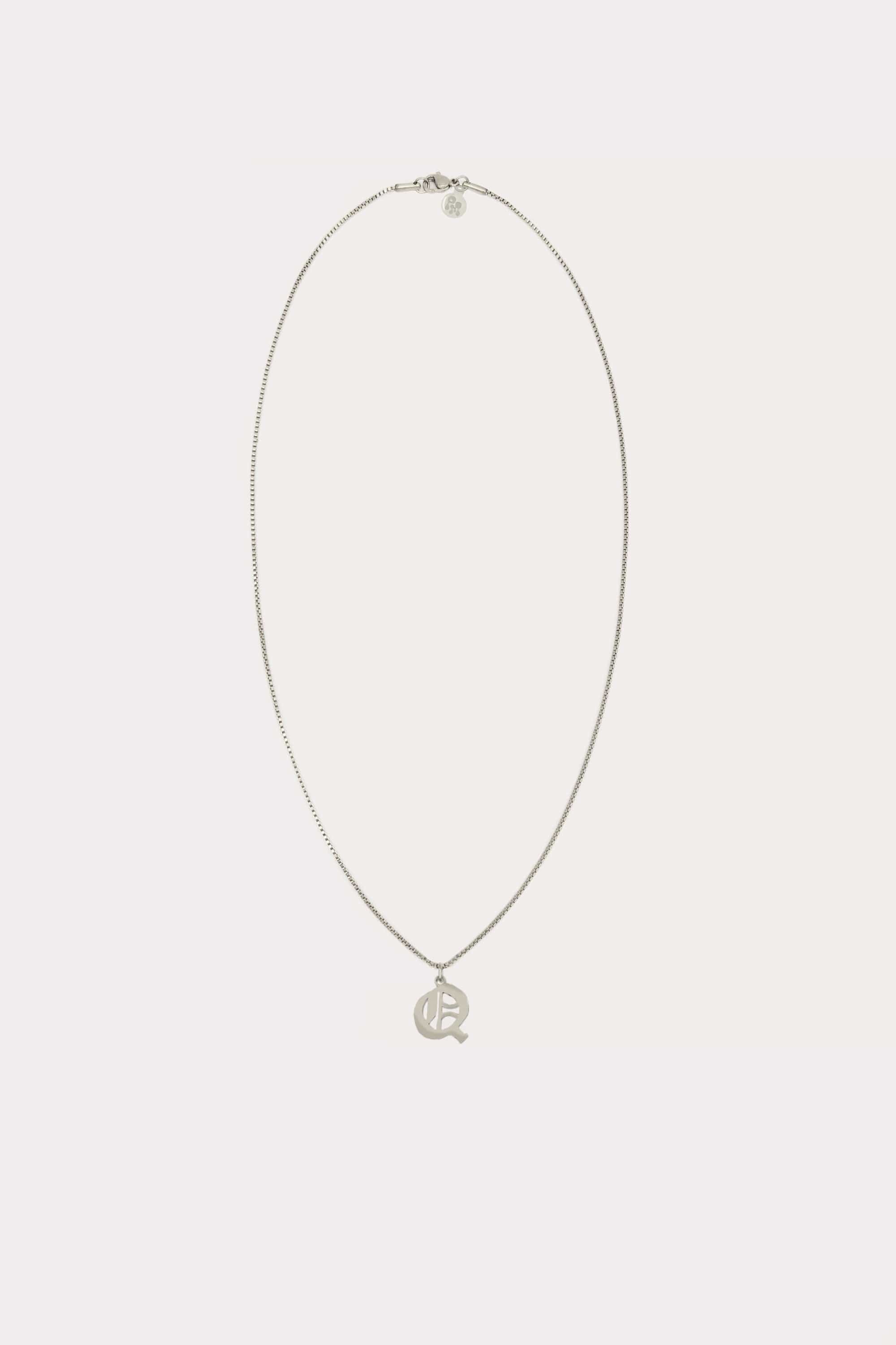 Old English Initial Necklace