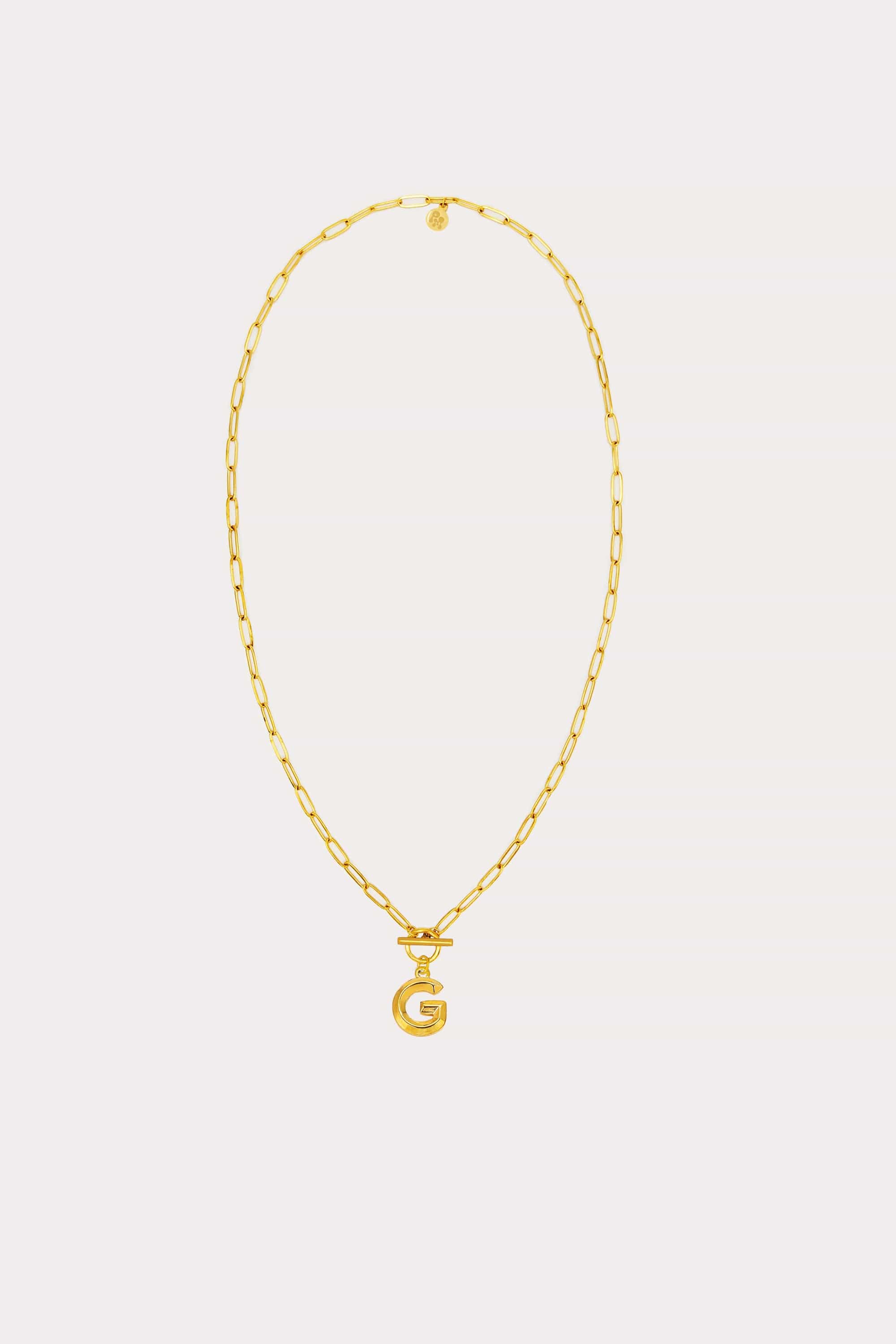 Paperclip Initial Necklace