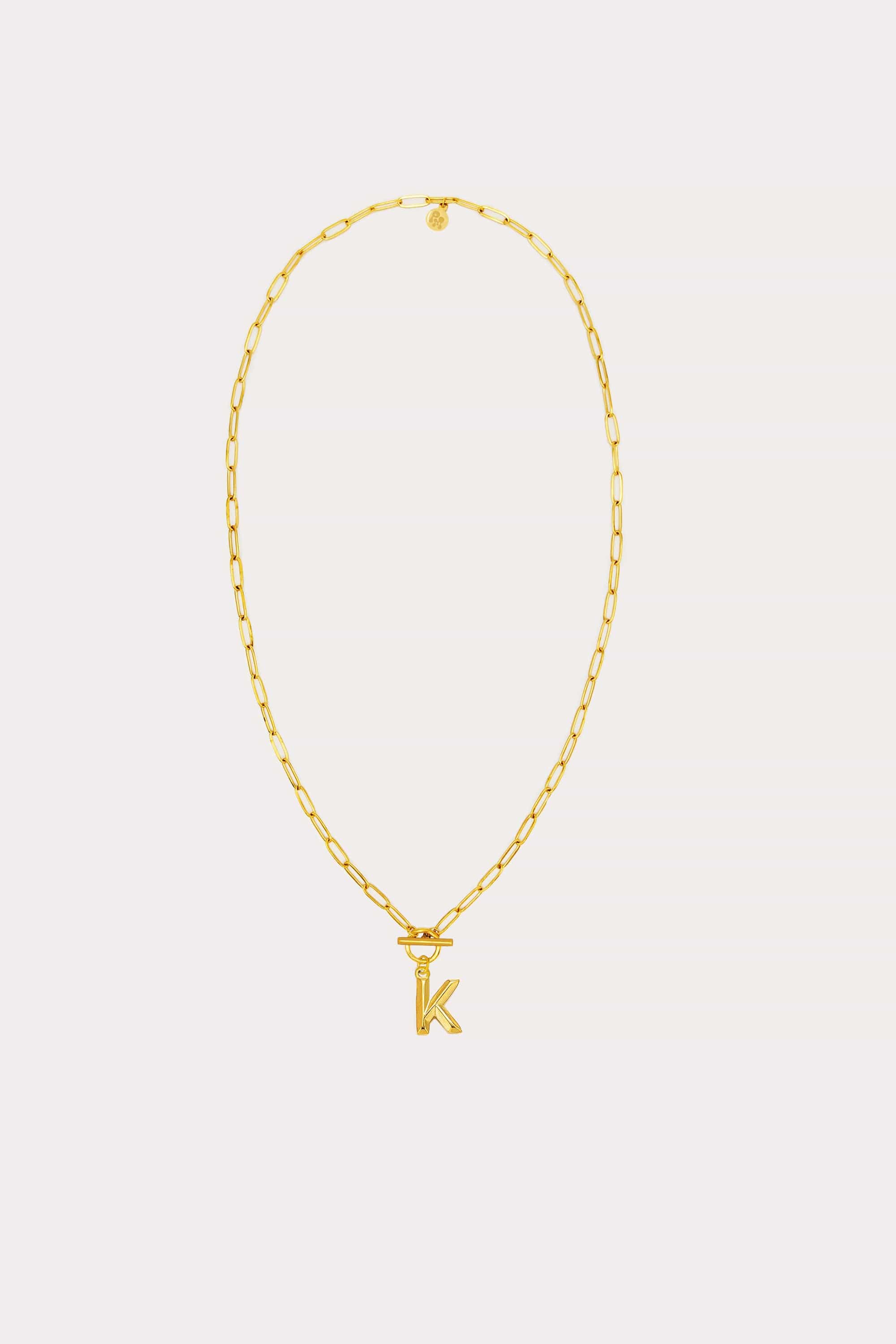 Paperclip Initial Necklace