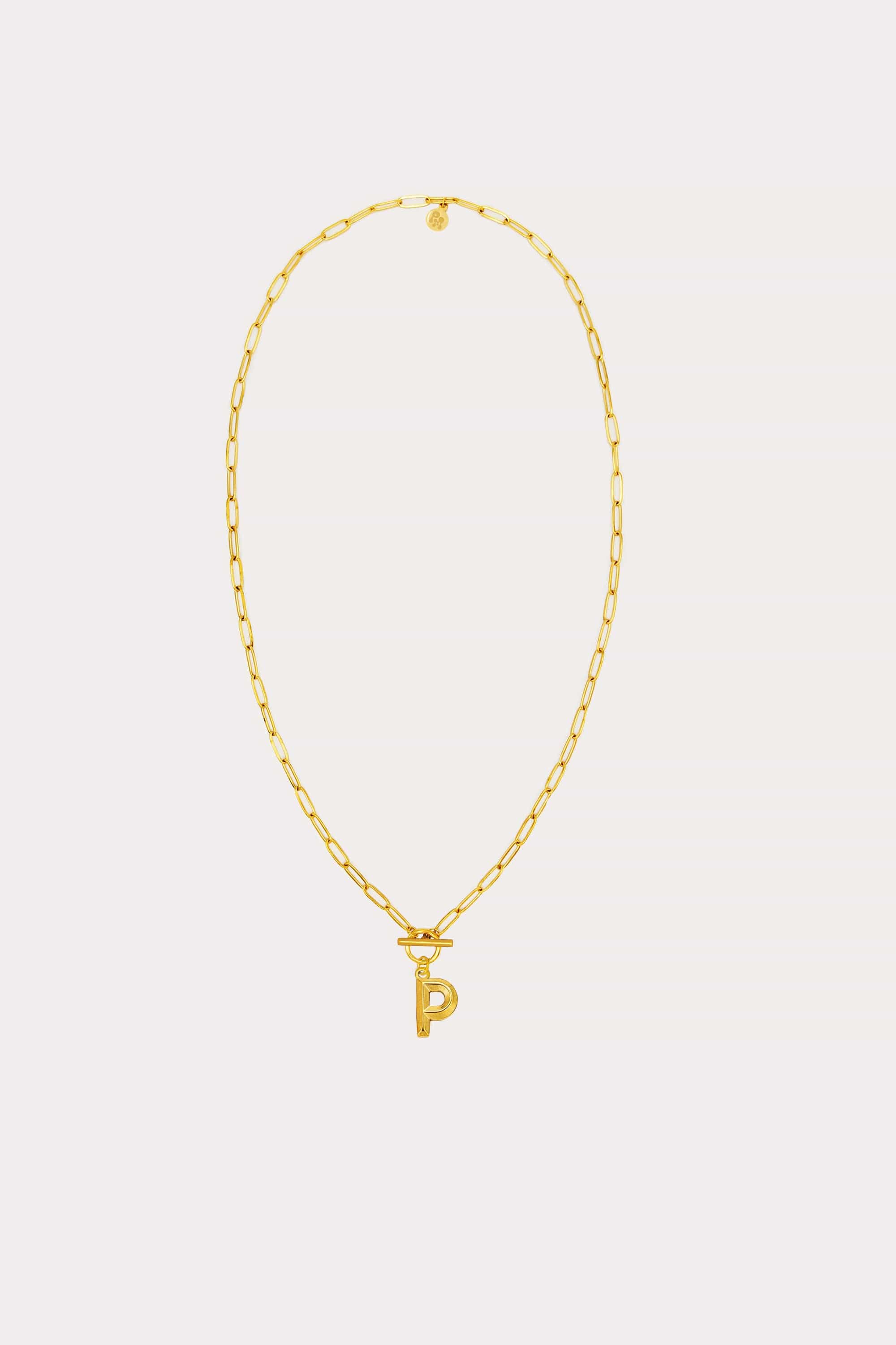 Paperclip Initial Necklace