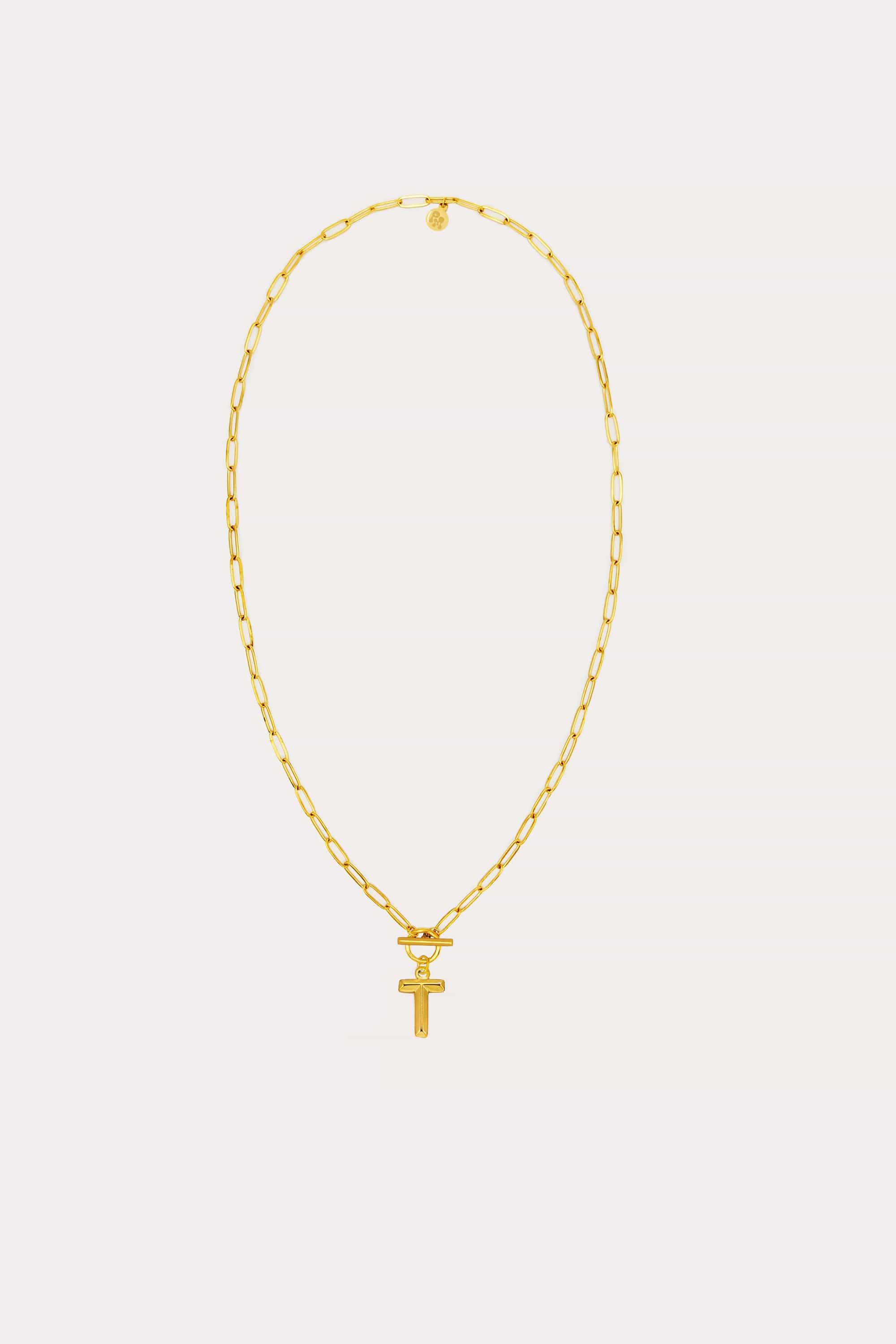 Paperclip Initial Necklace