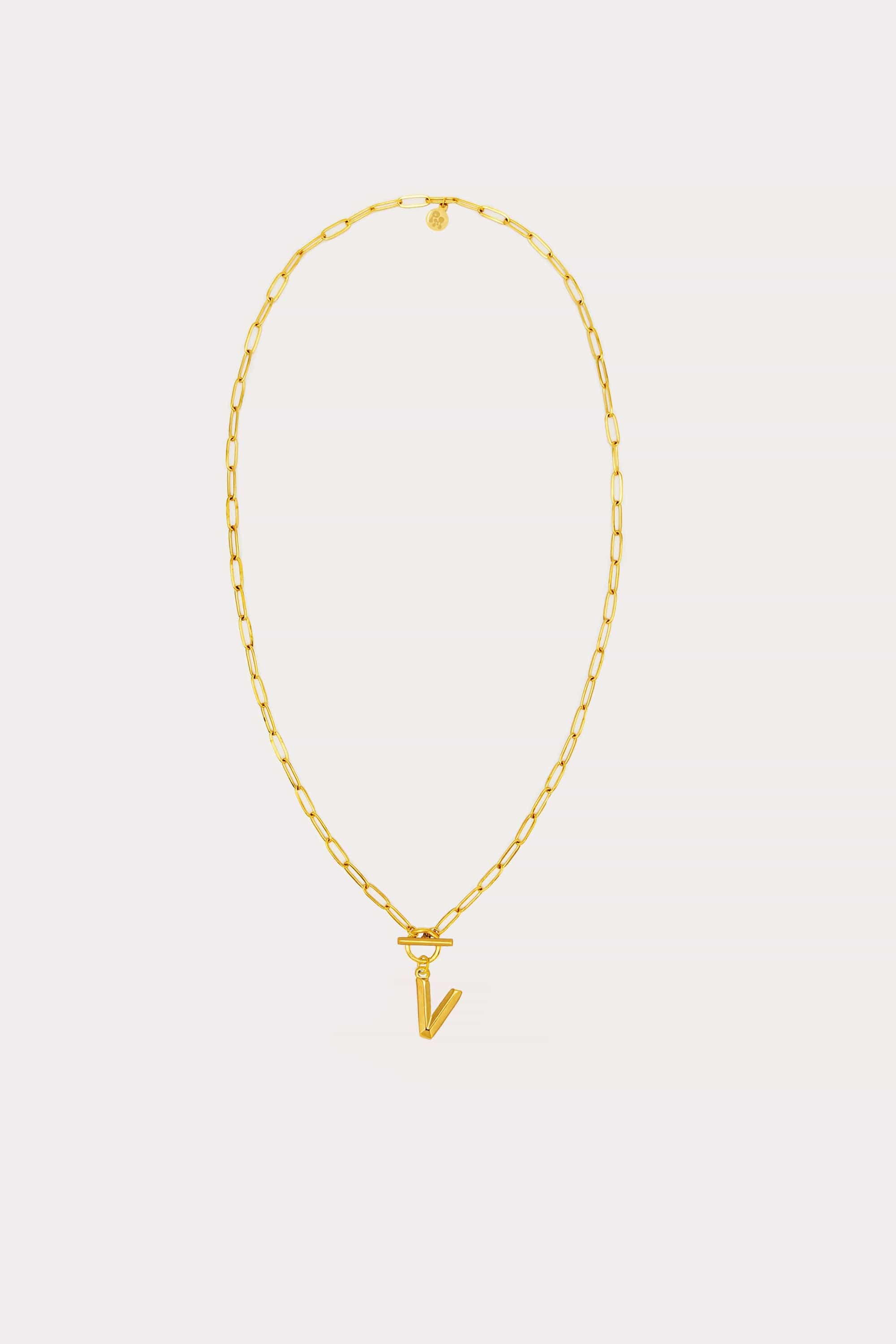Paperclip Initial Necklace