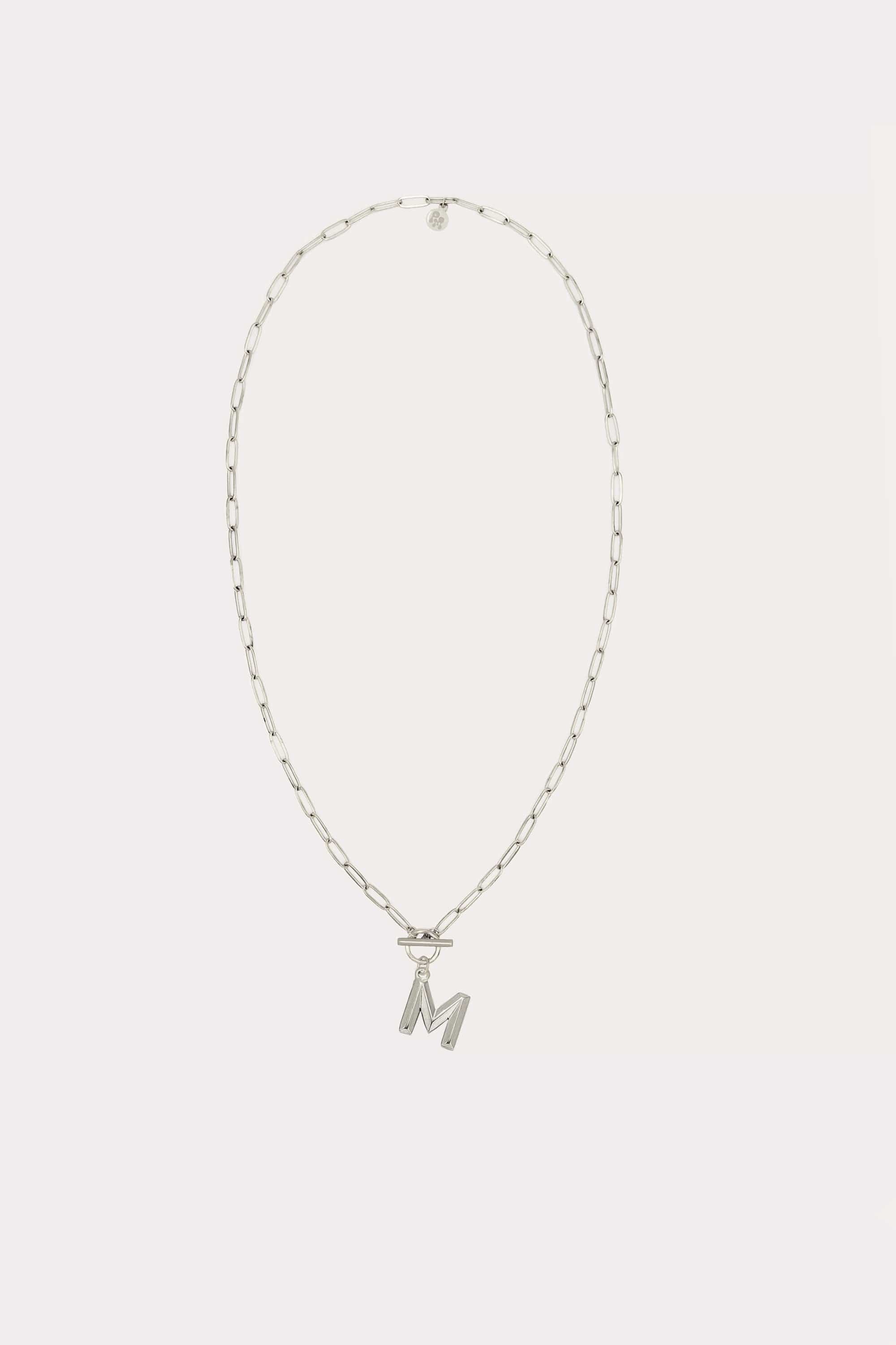Paperclip Initial Necklace