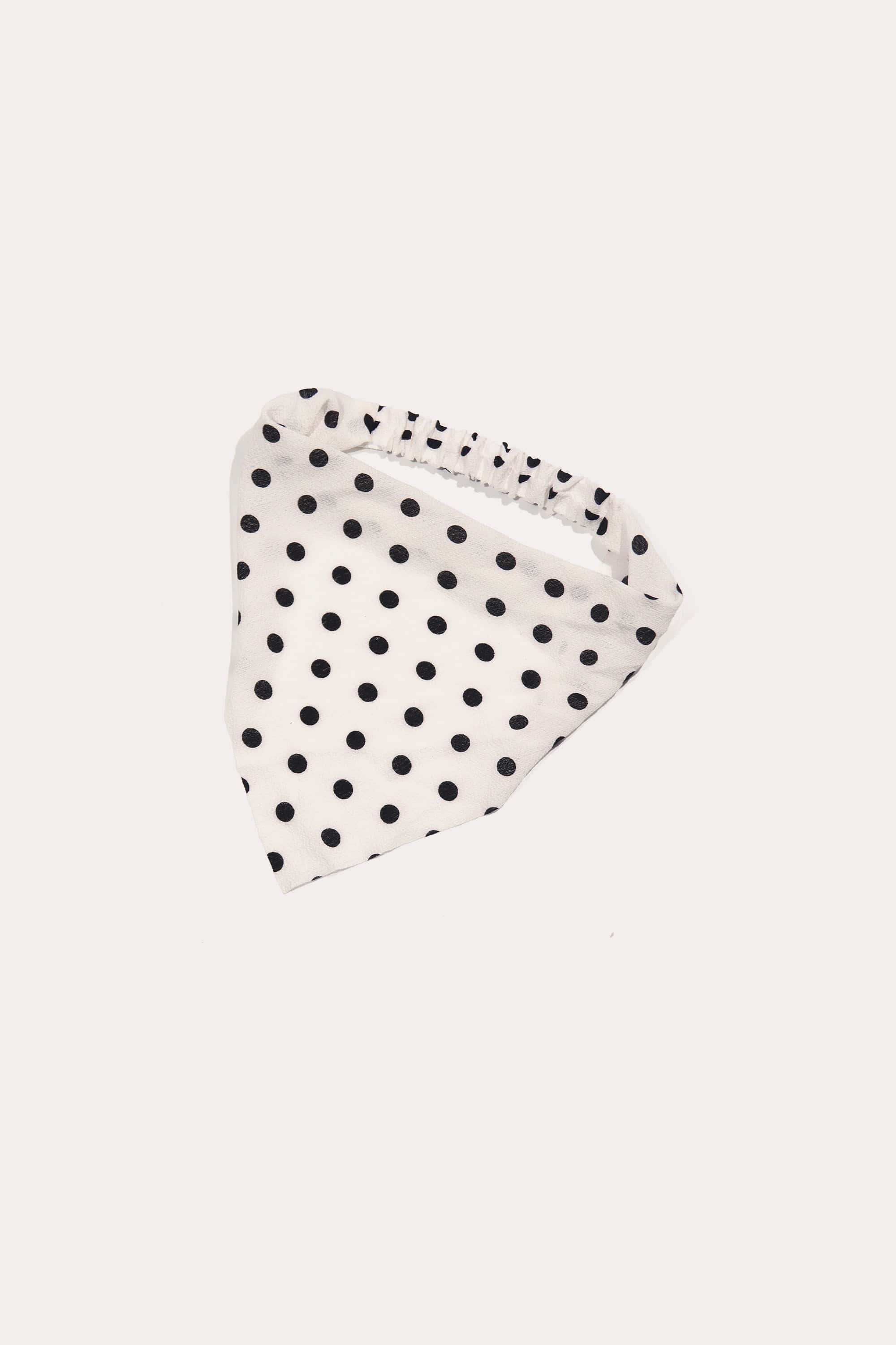 Polka Dot Scarf Headband