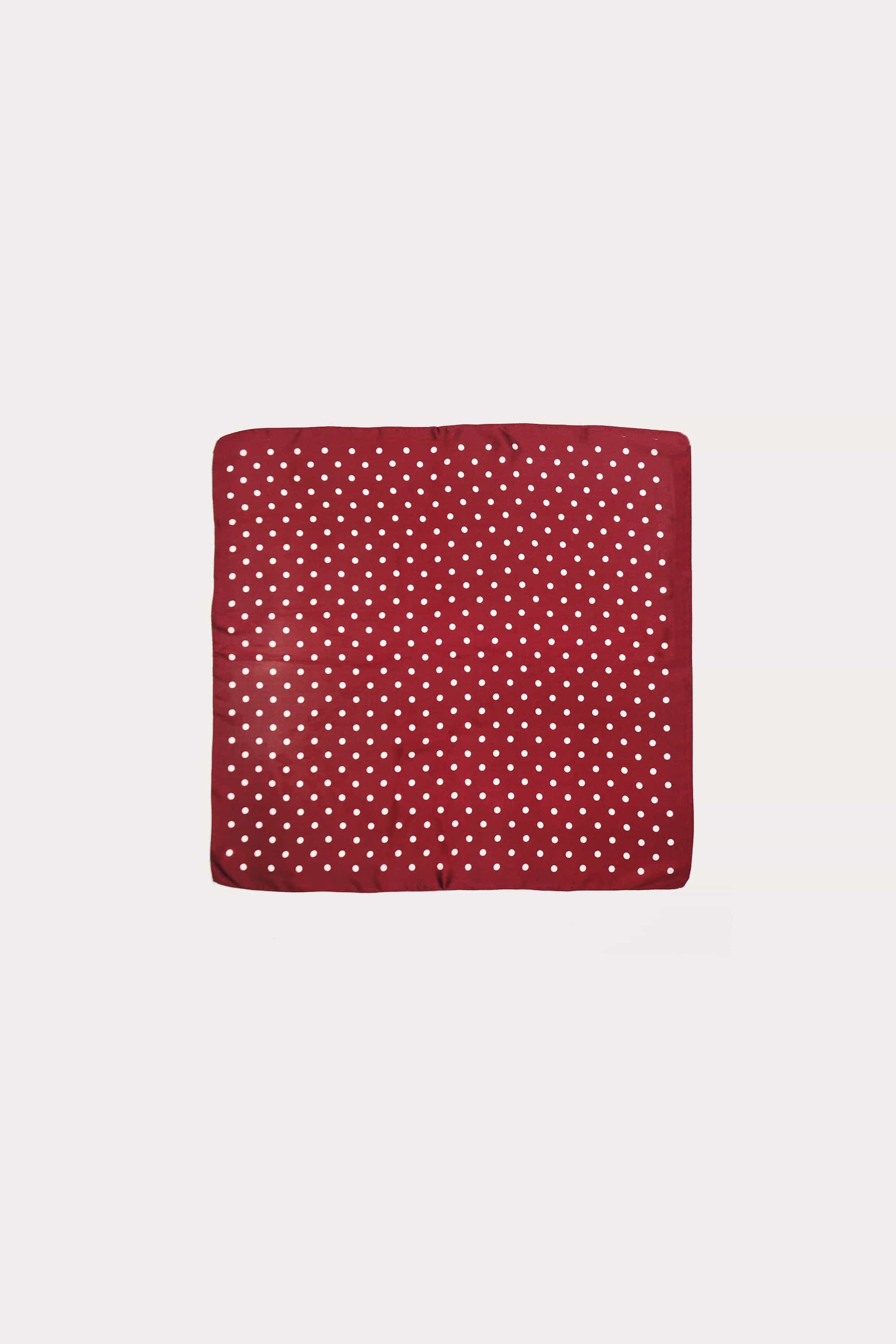 Satin Polka Dot Scarf